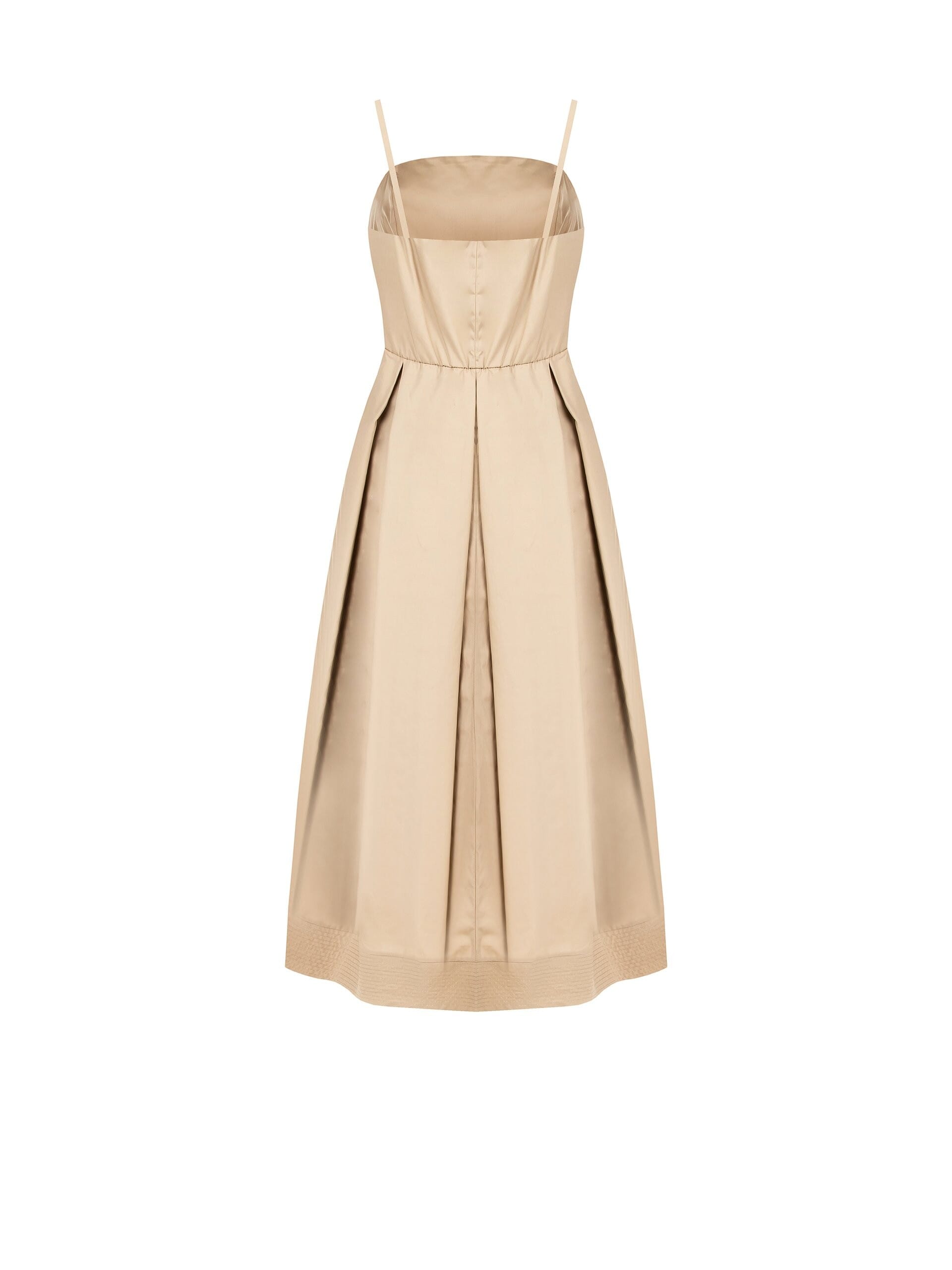 Abito Lungo A Ruota In Cotone Con Tasche Rinascimento