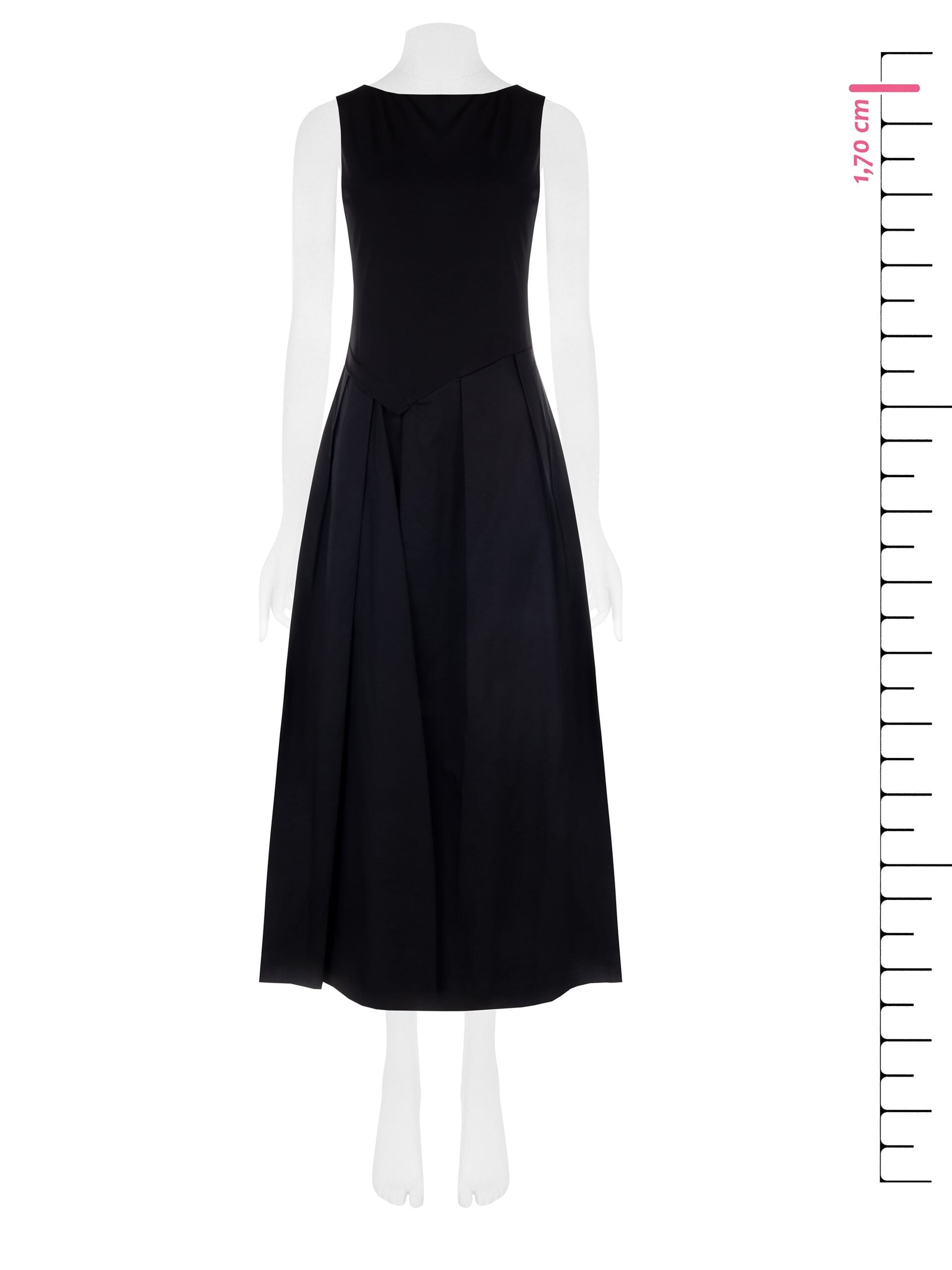 Abito Lungo Effetto 2 Pezzi Top In Jersey E Gonna A Pieghe In Cotone Rinascimento