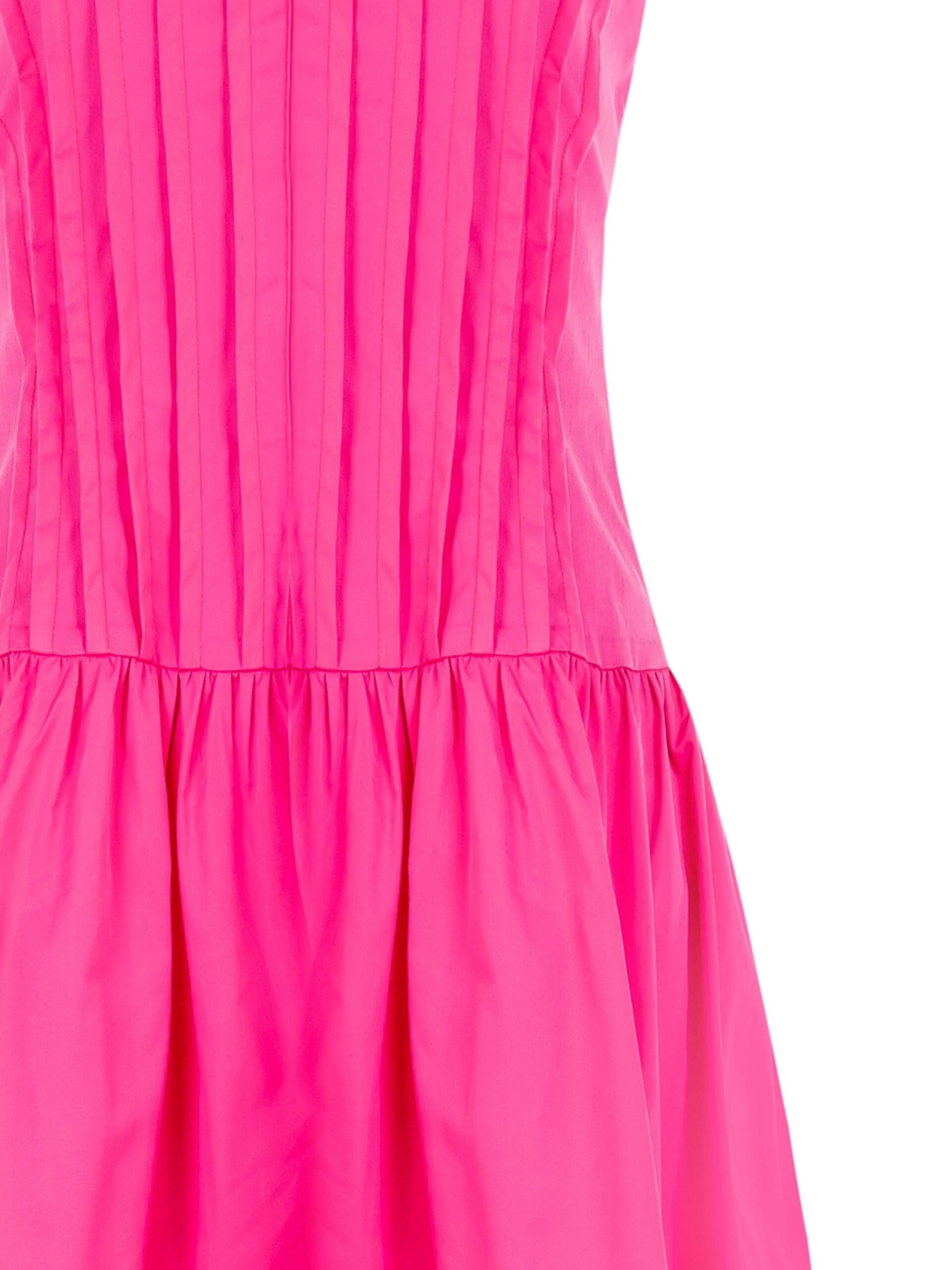 Robe courte en coton mélangé avec plis Rinascimento