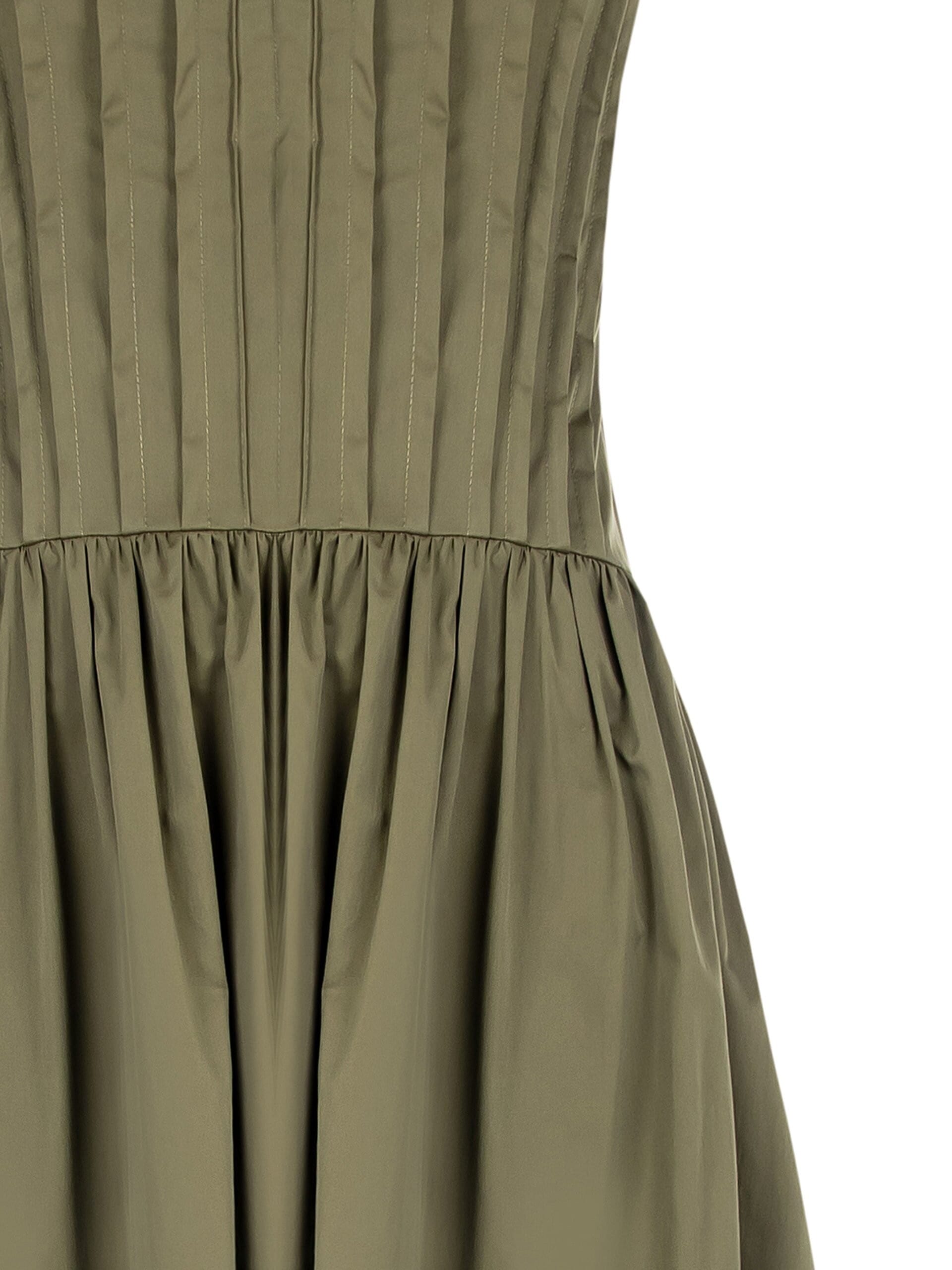 Robe à genoux en coton mélangé avec corsage plissé Rinascimento