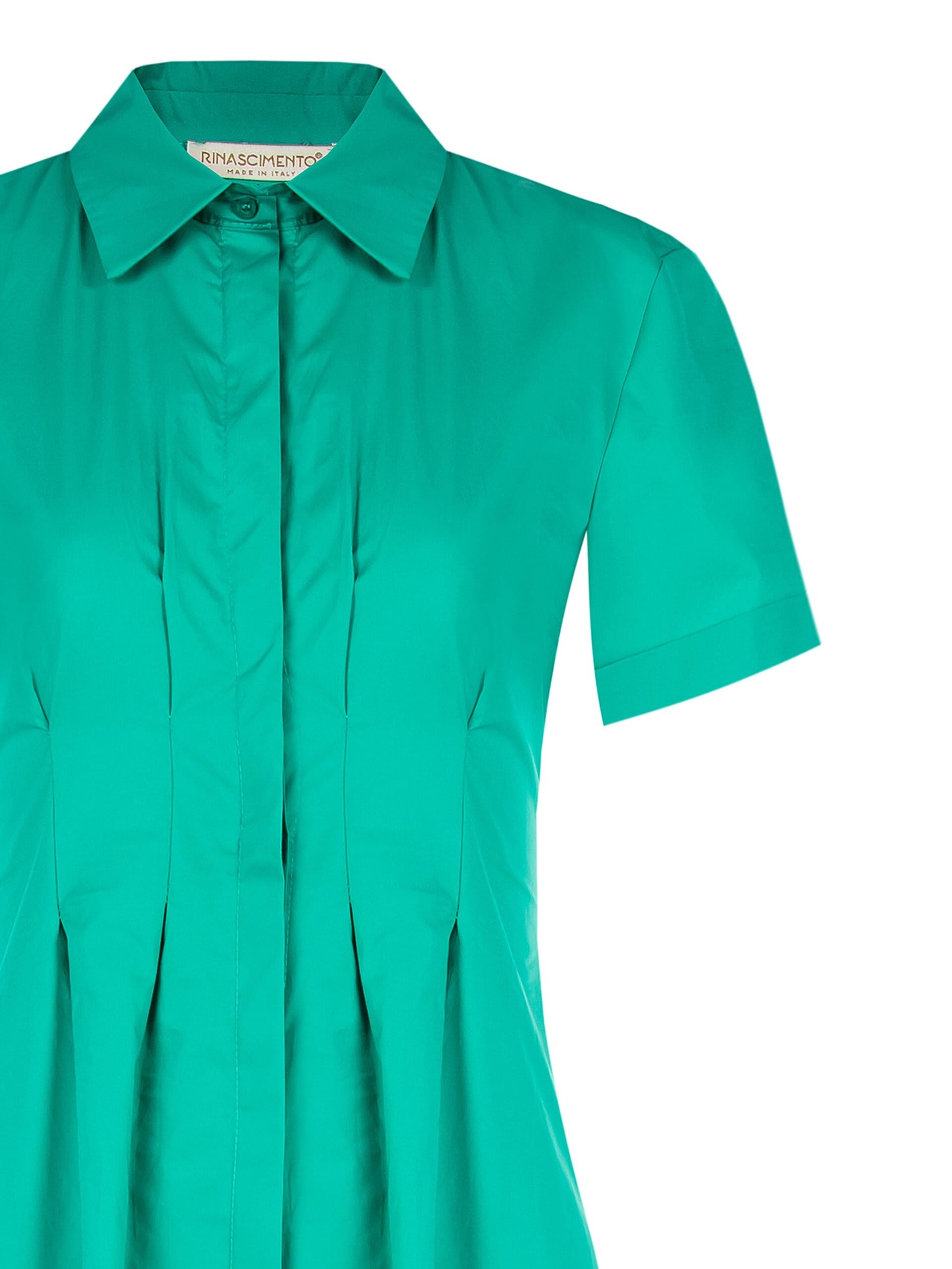 Robe midi en coton avec boutons dissimulés Rinascimento