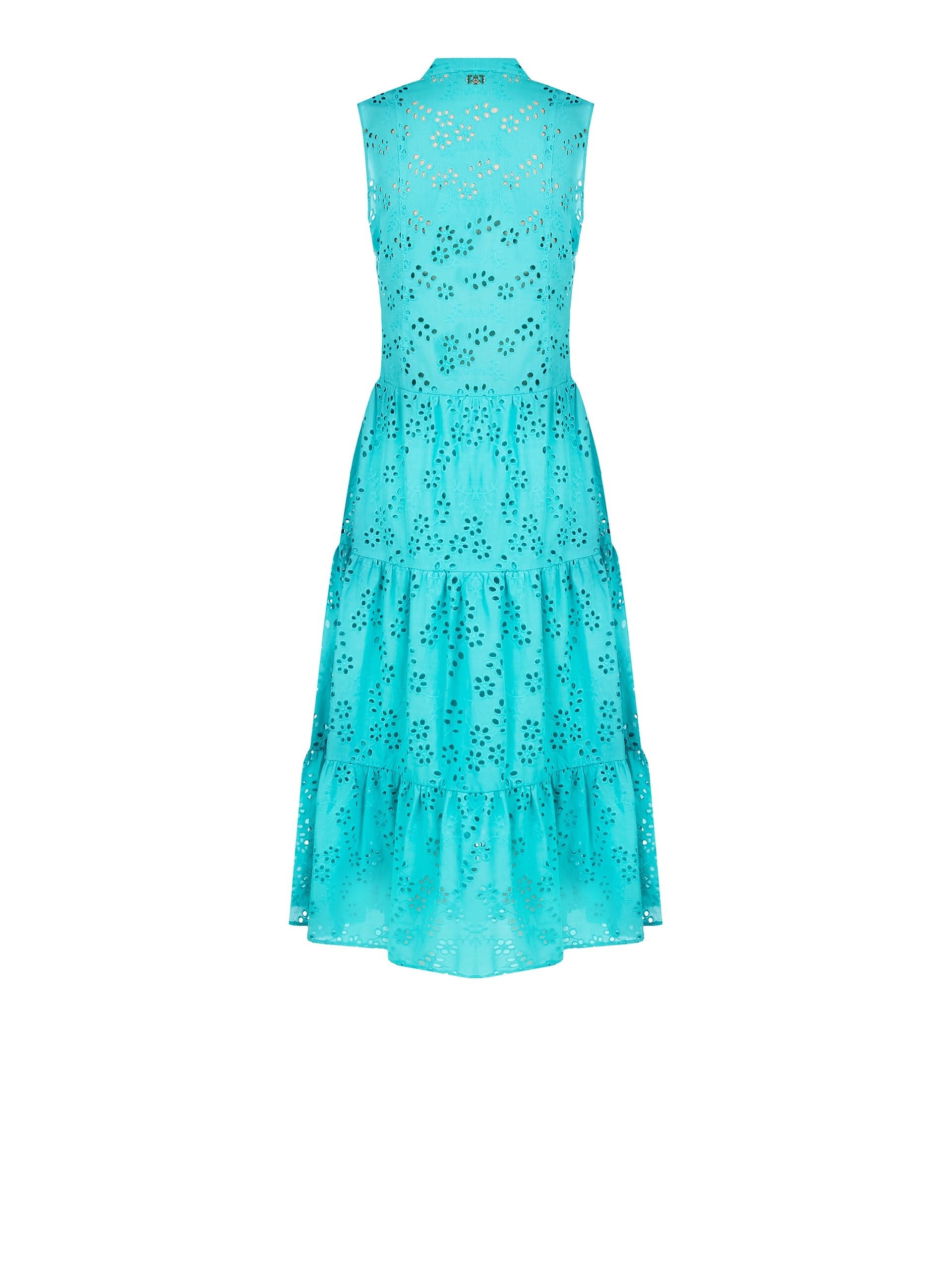 Robe longue à col en V en sanglier à volants Rinascimento