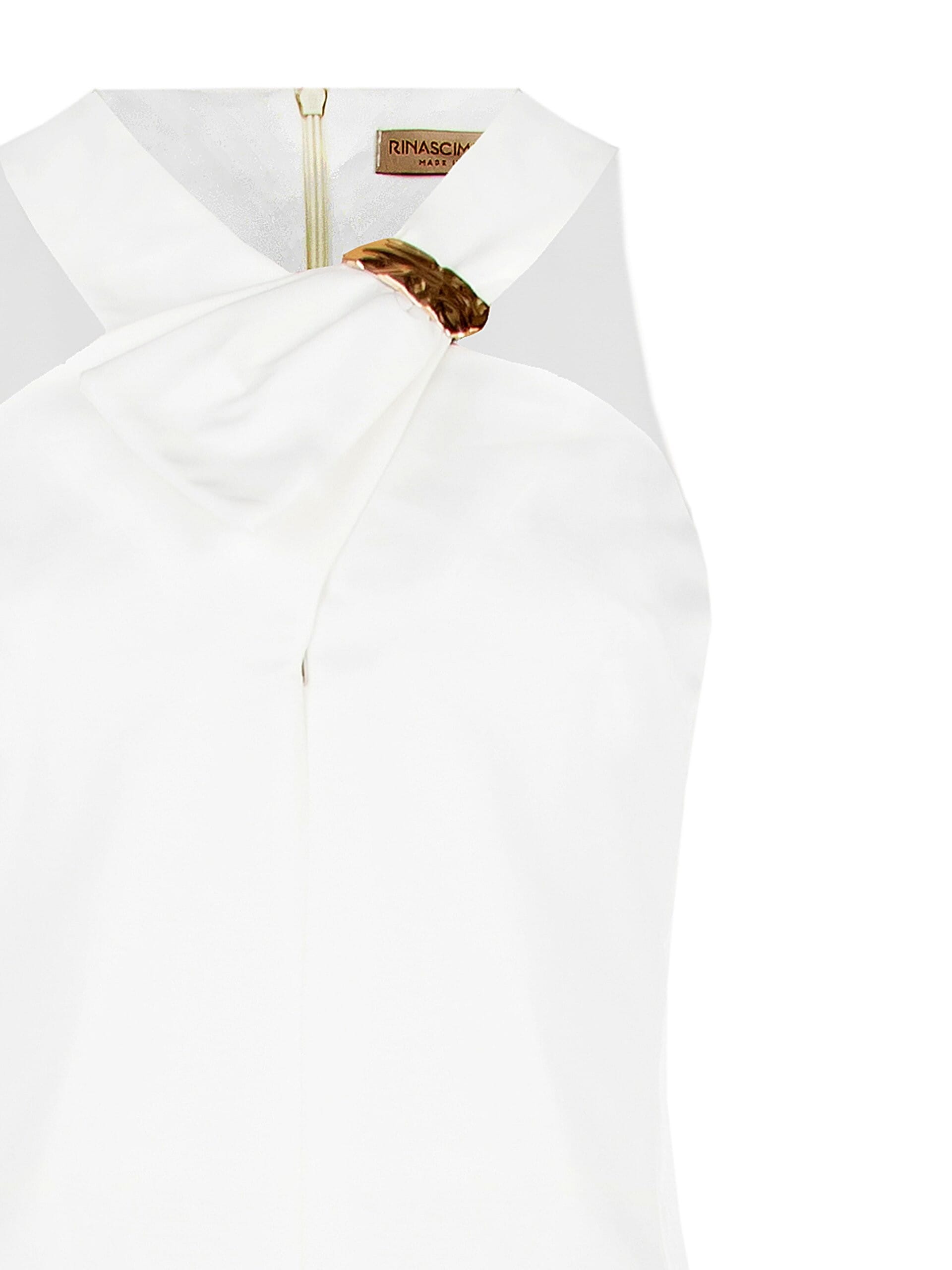 Combinaison palazzo une pièce en coton structuré avec nœud papillon et bijoux Rinascimento