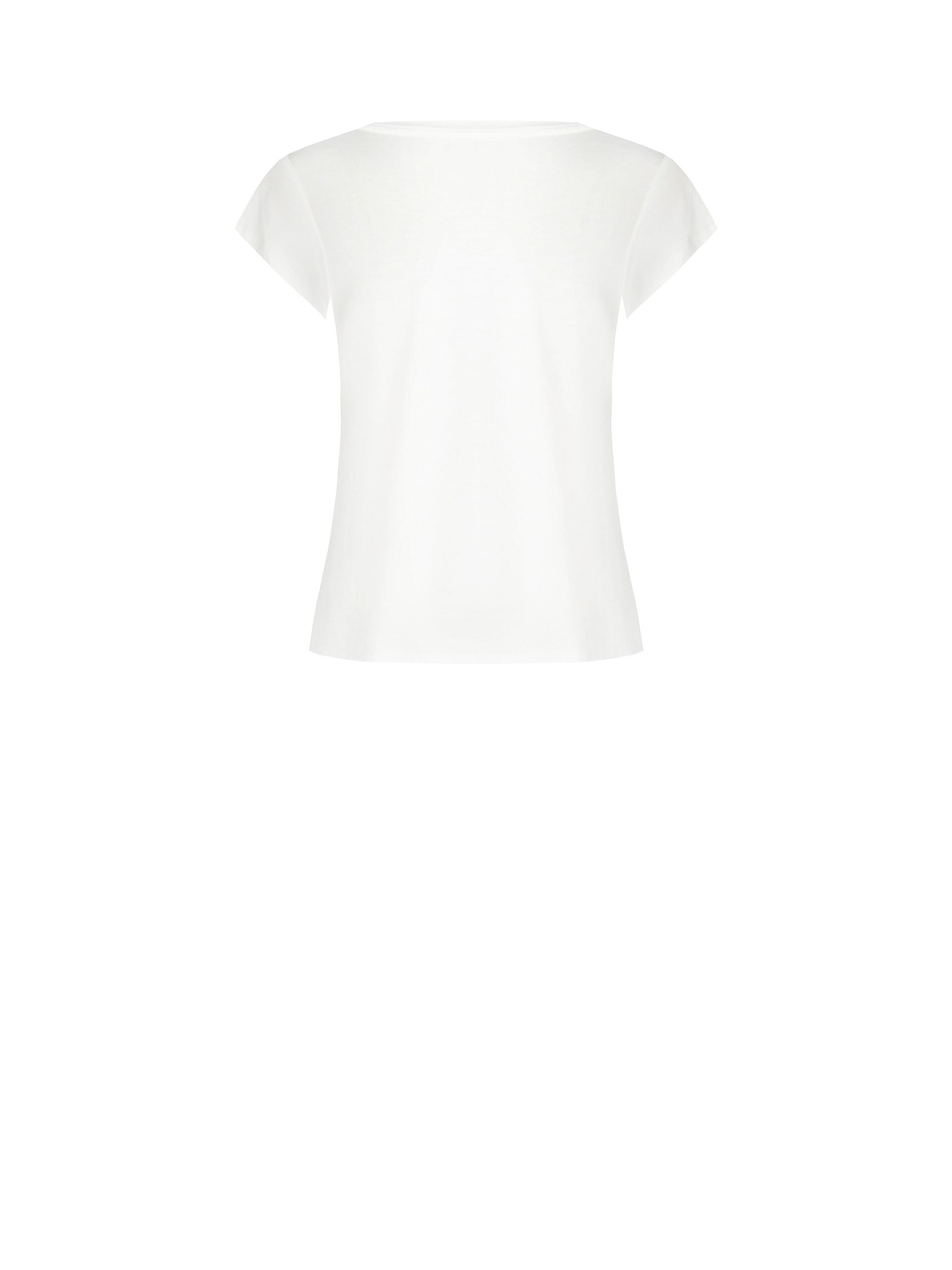 Viscose Regular T-Shirt With Flower Embossing And Sequins Rinascimento