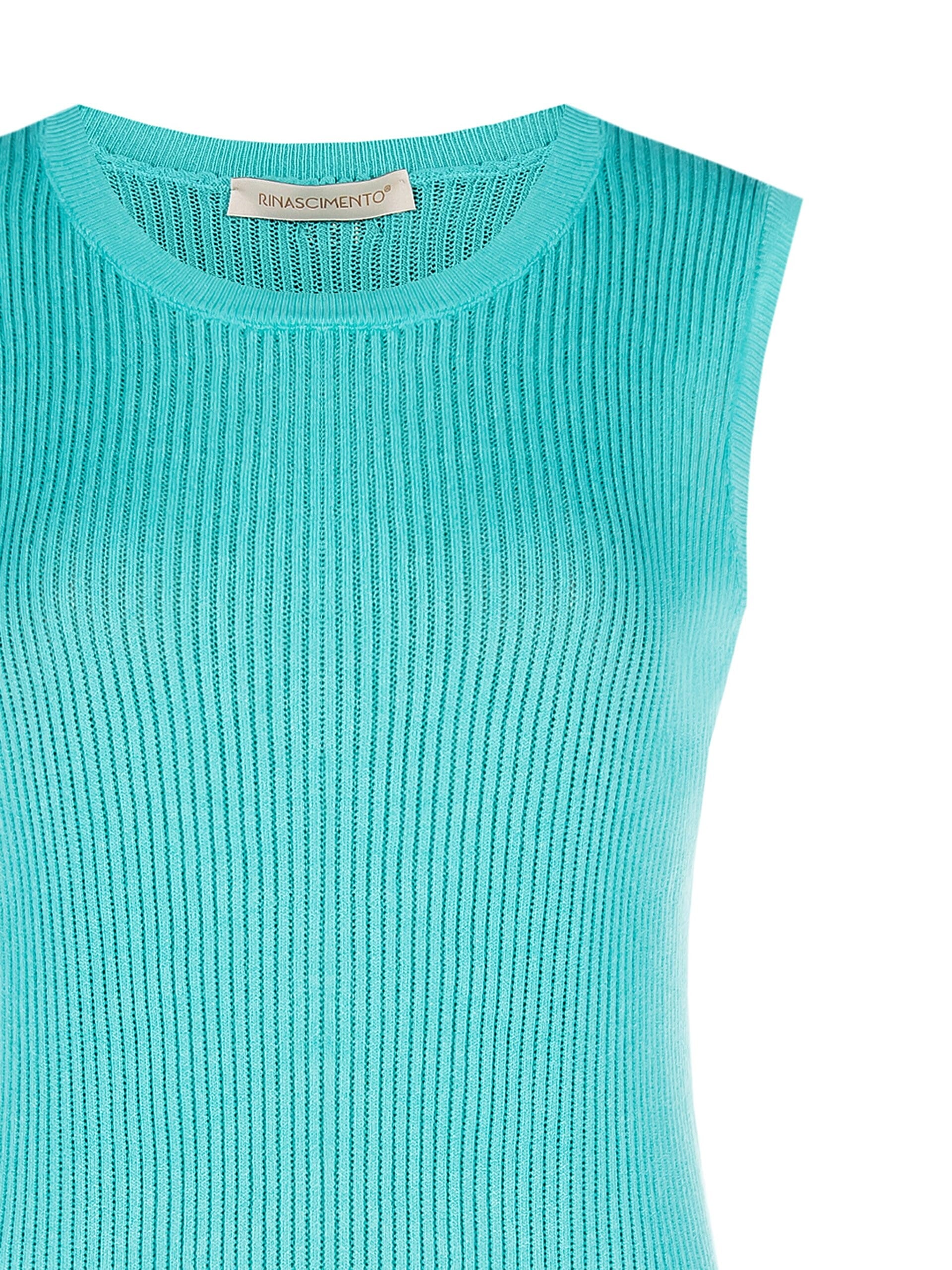 Rinascimento Corduroy Viscose Blend Fitted Top