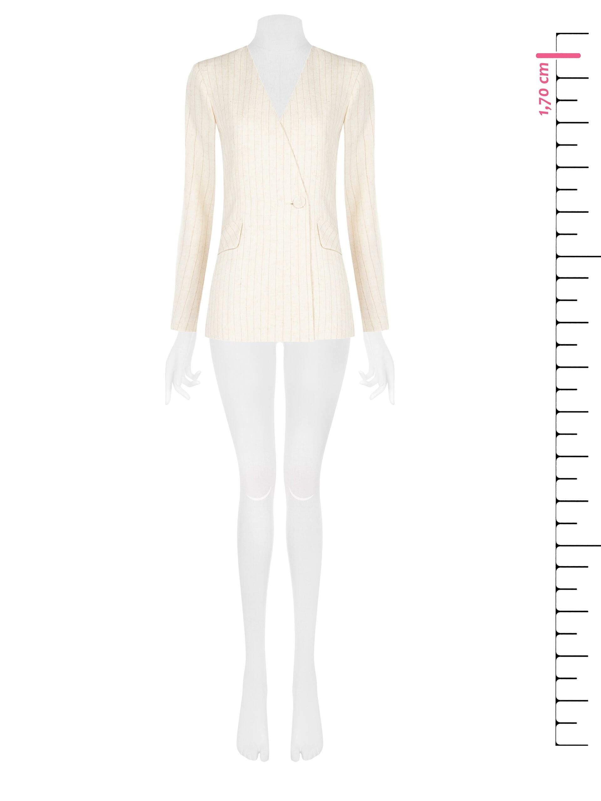 Rinascimento No Reverse Pinstripe Blazer Jacket