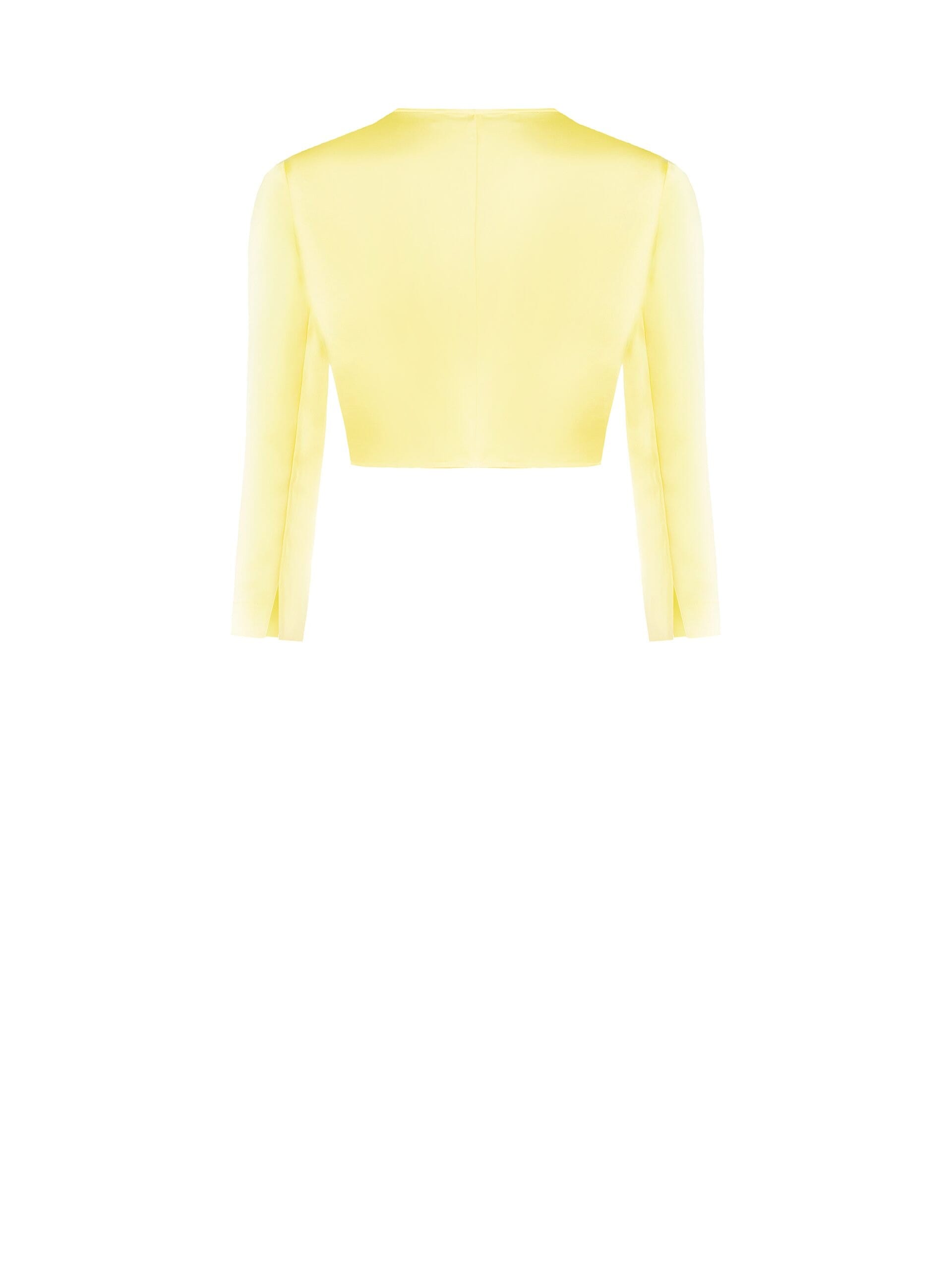 Bolero Coprispalle In Raso Con Micro Spacchi Ai Polsi Rinascimento