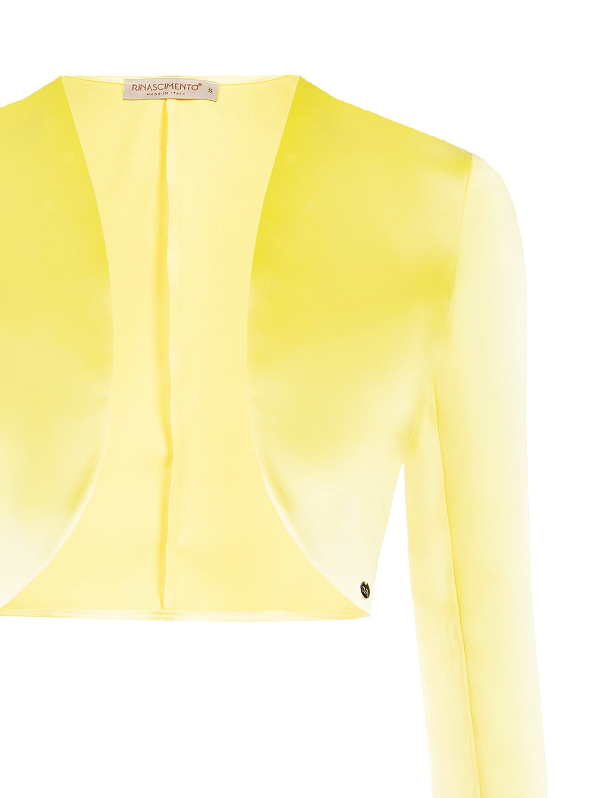 Bolero Coprispalle In Raso Con Micro Spacchi Ai Polsi Rinascimento