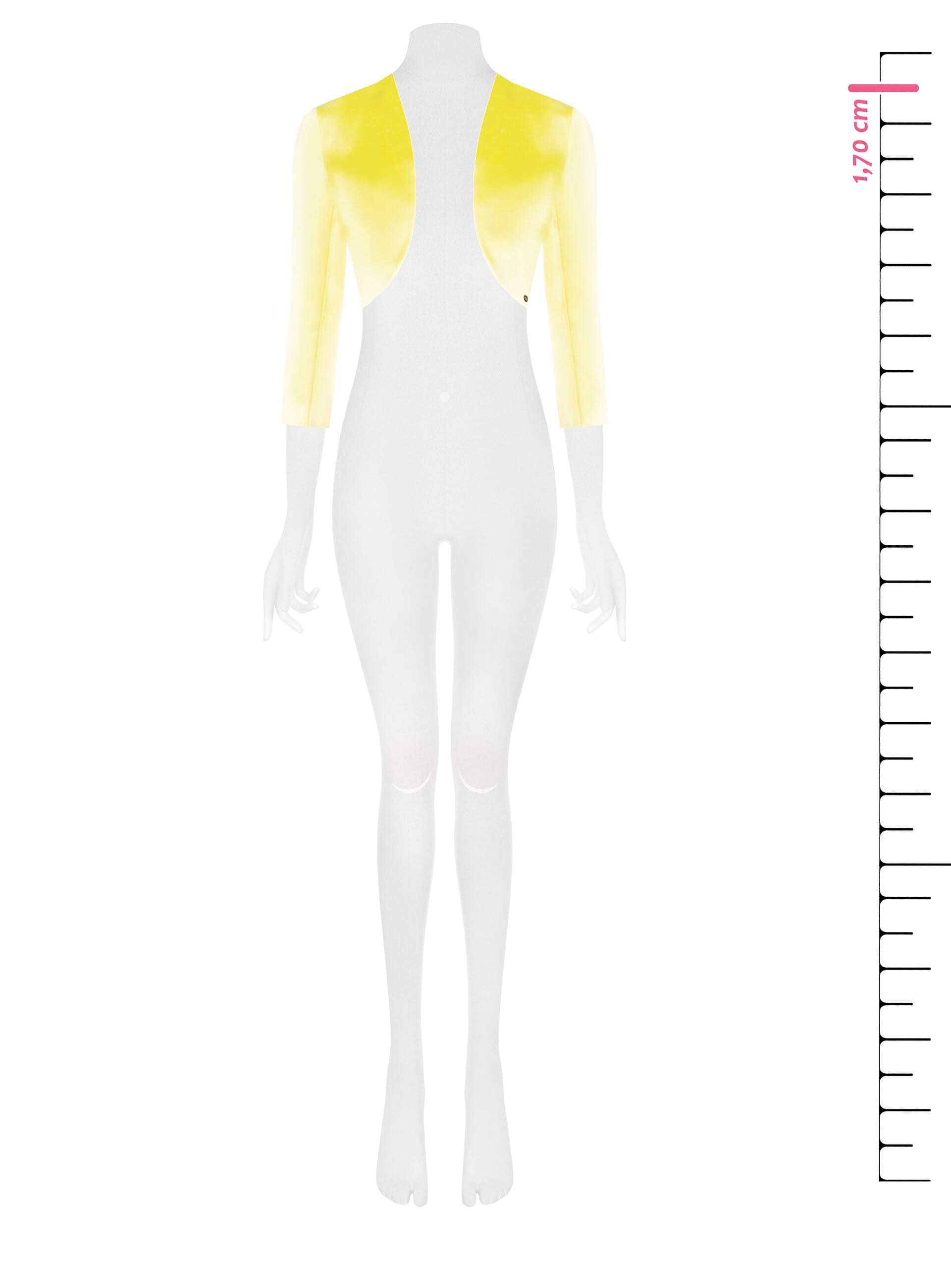 Bolero Coprispalle In Raso Con Micro Spacchi Ai Polsi Rinascimento