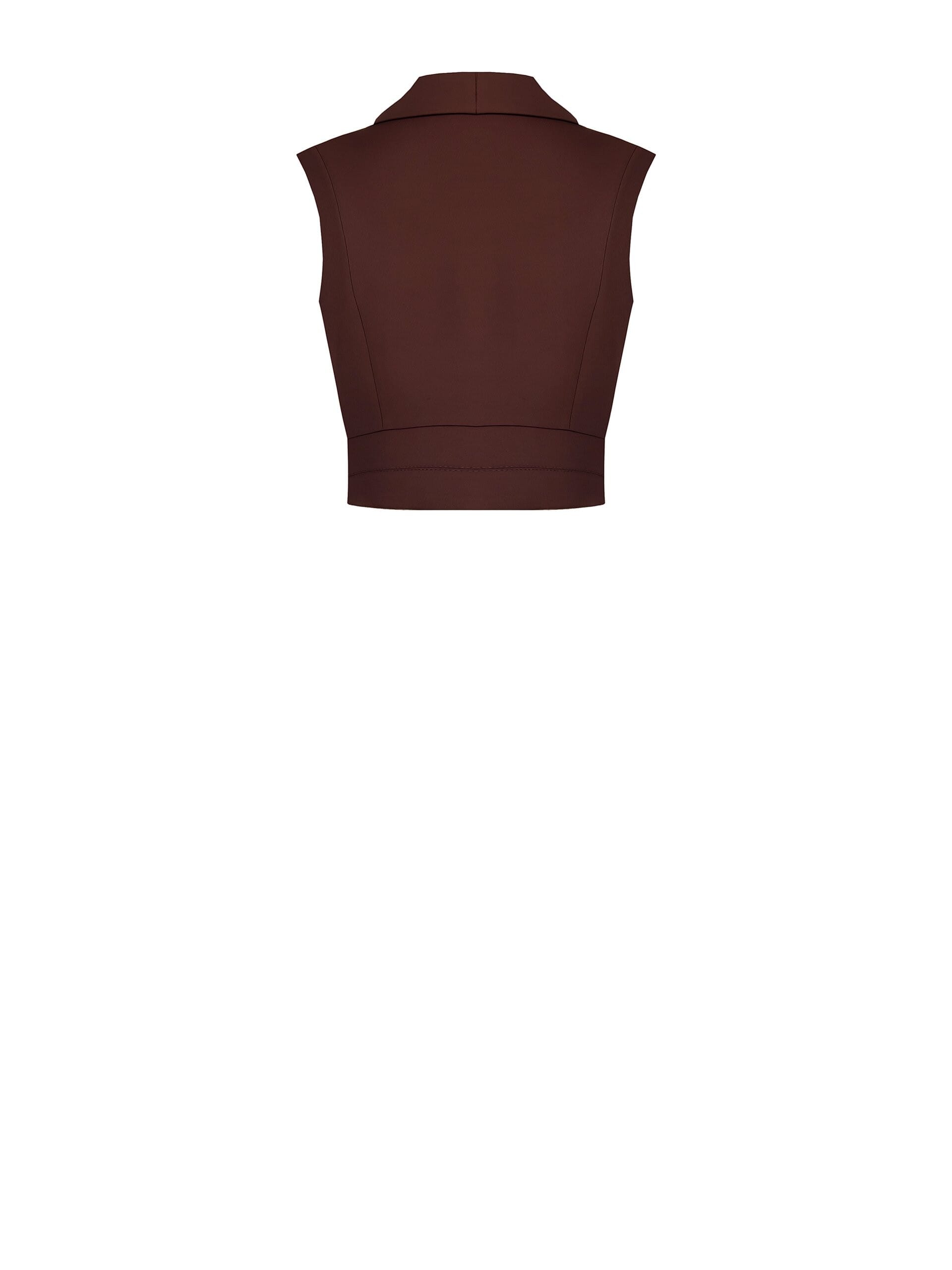 Rinascimento Fluid Fabric Crop Vest