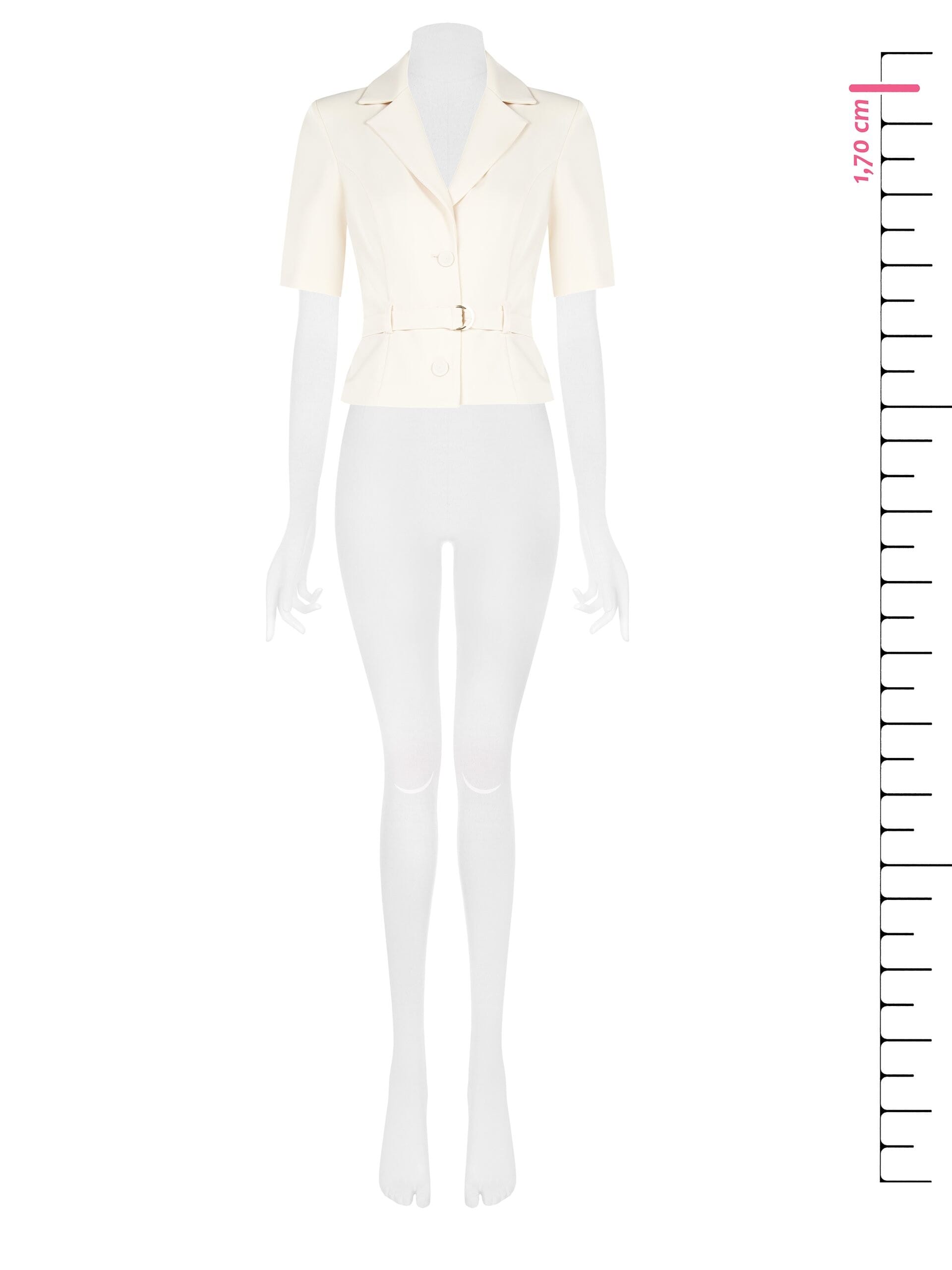 Veste blazer avec ceinture coordonnée en tissu fluide Rinascimento