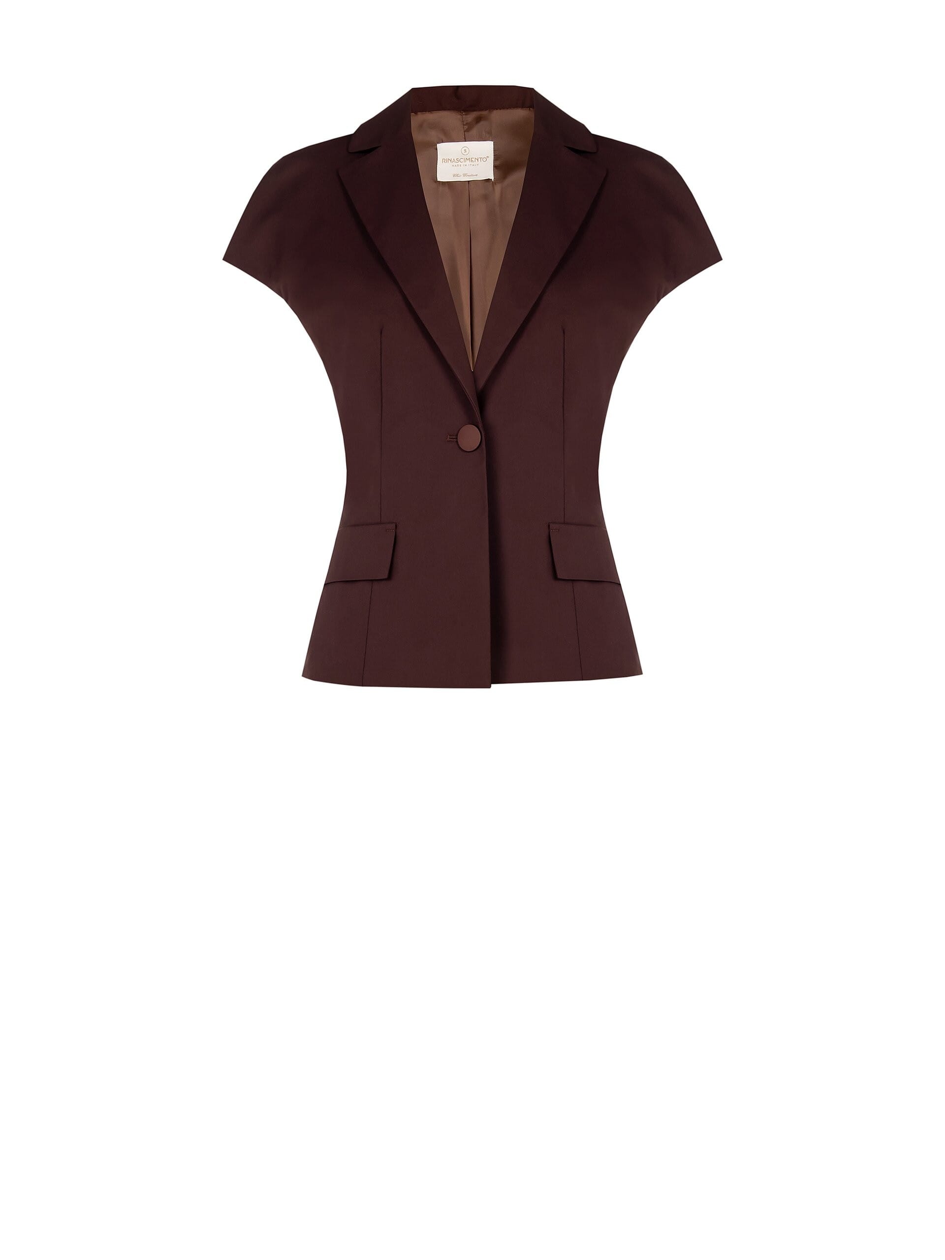 Rinascimento Strapless Cotton Blend Blazer Jacket