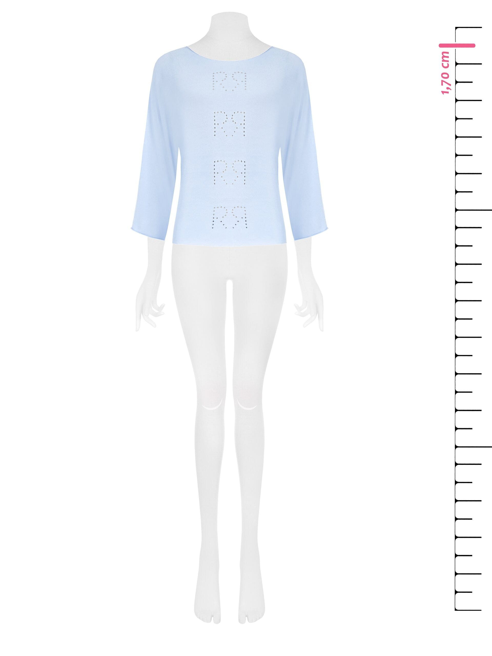 Rinascimento Perforated Rr Logo Lightweight Knit Top