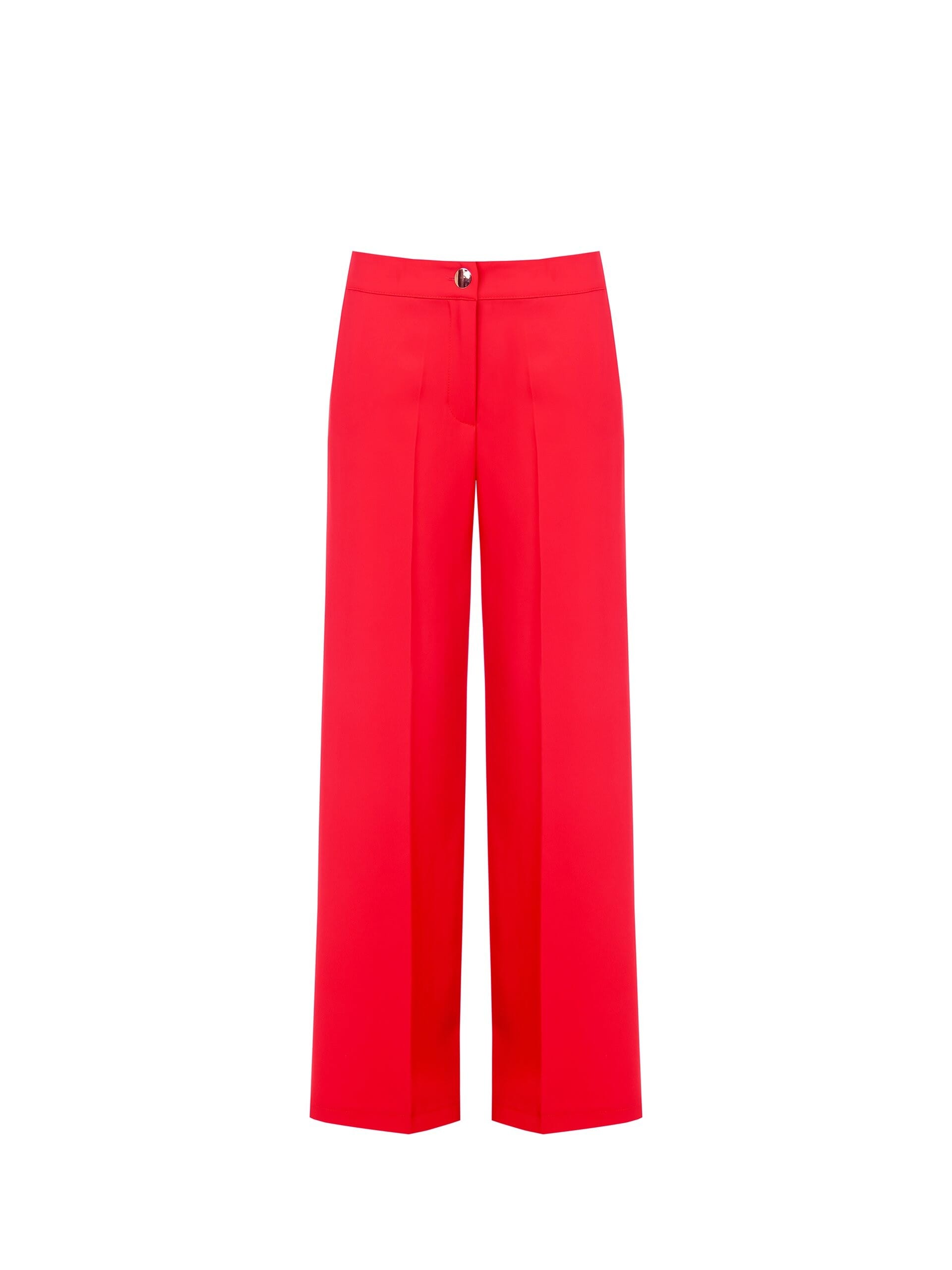 Pantaloni Palazzo In Tessuto Fluido Con Tasche Rinascimento