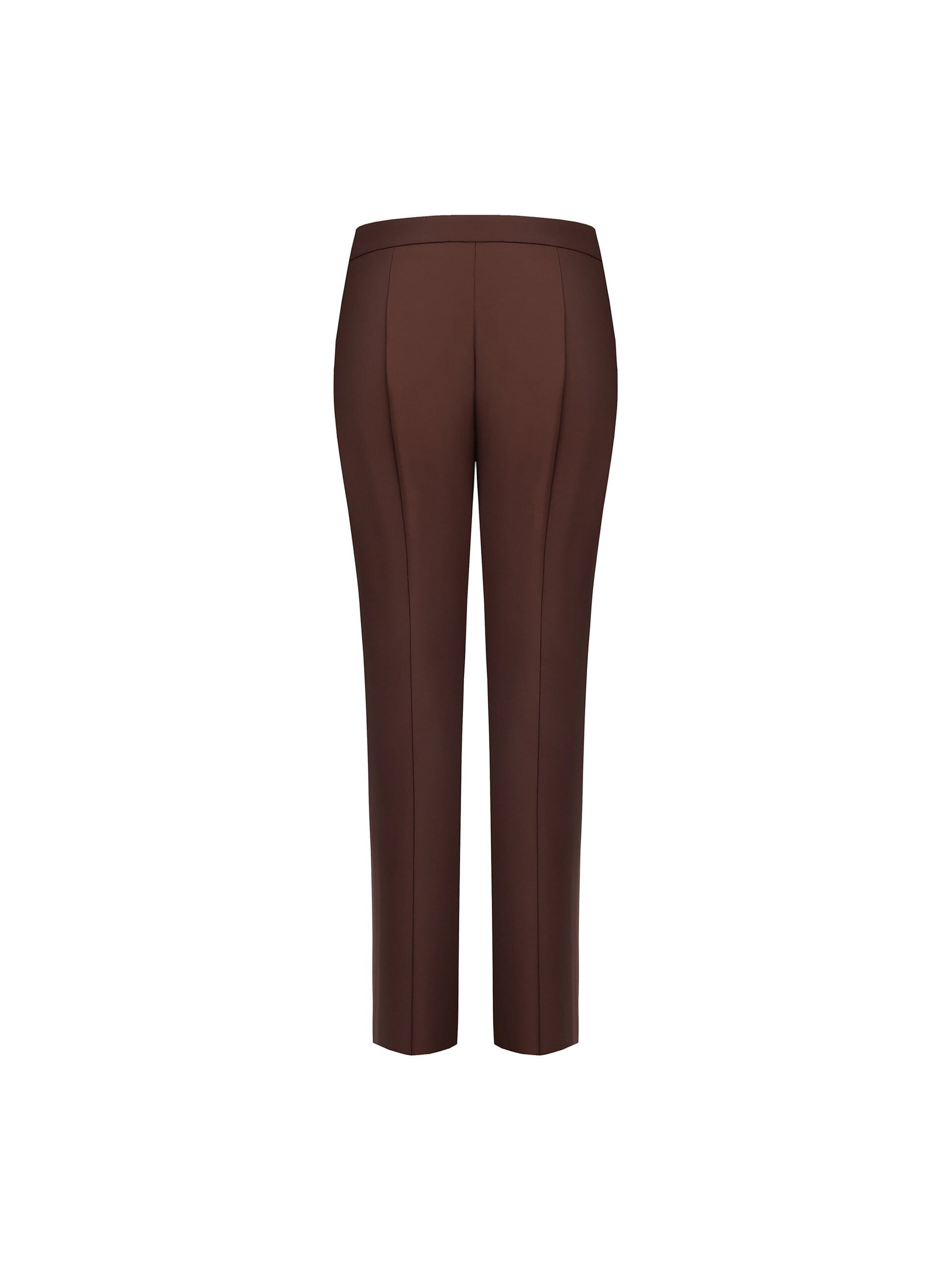 Fluid Fabric Cigarette Trousers With Metal Button Rinascimento