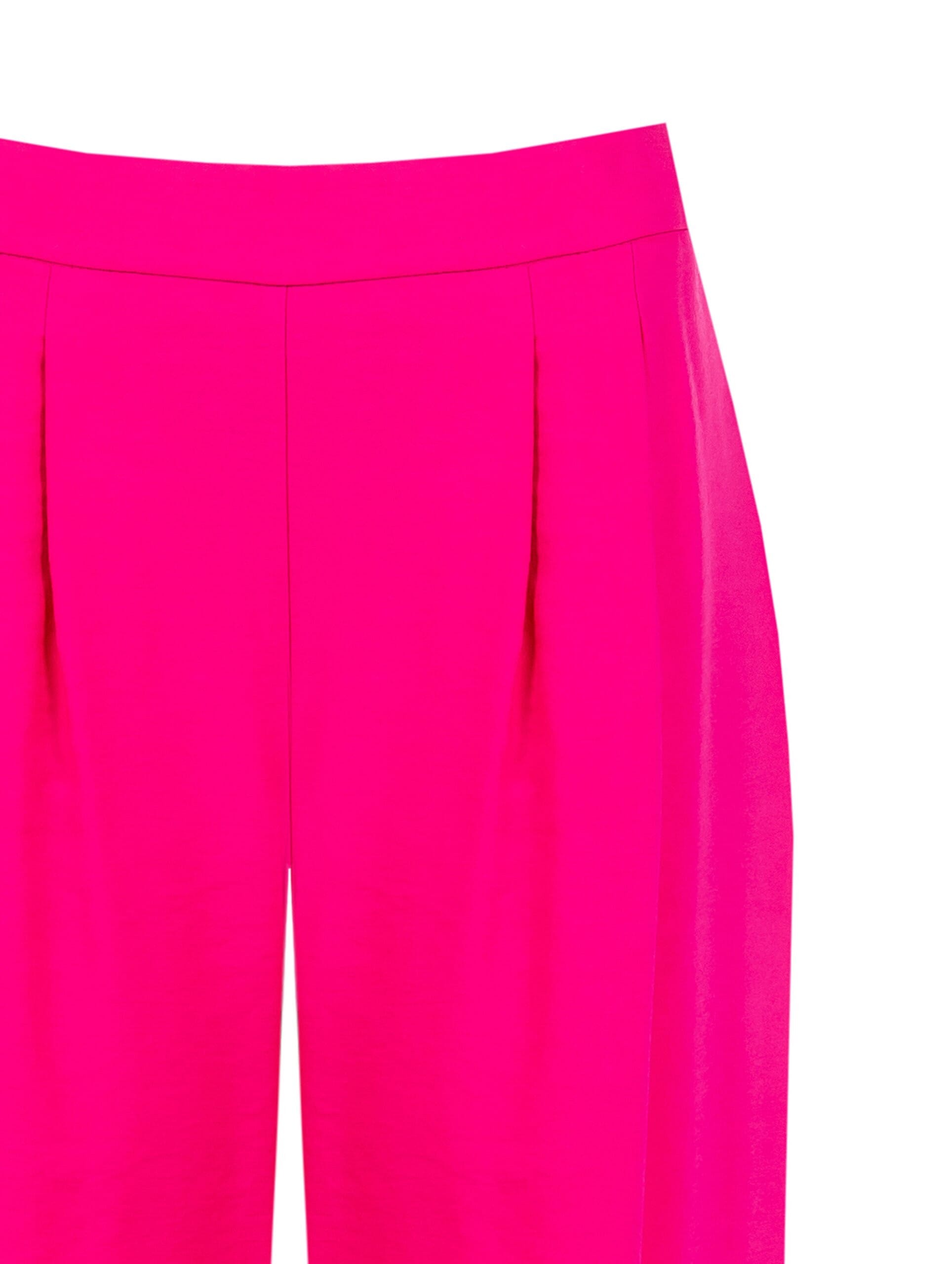 Slightly Wrinkled Mixed Viscose Palace Trousers With Elasticated Back