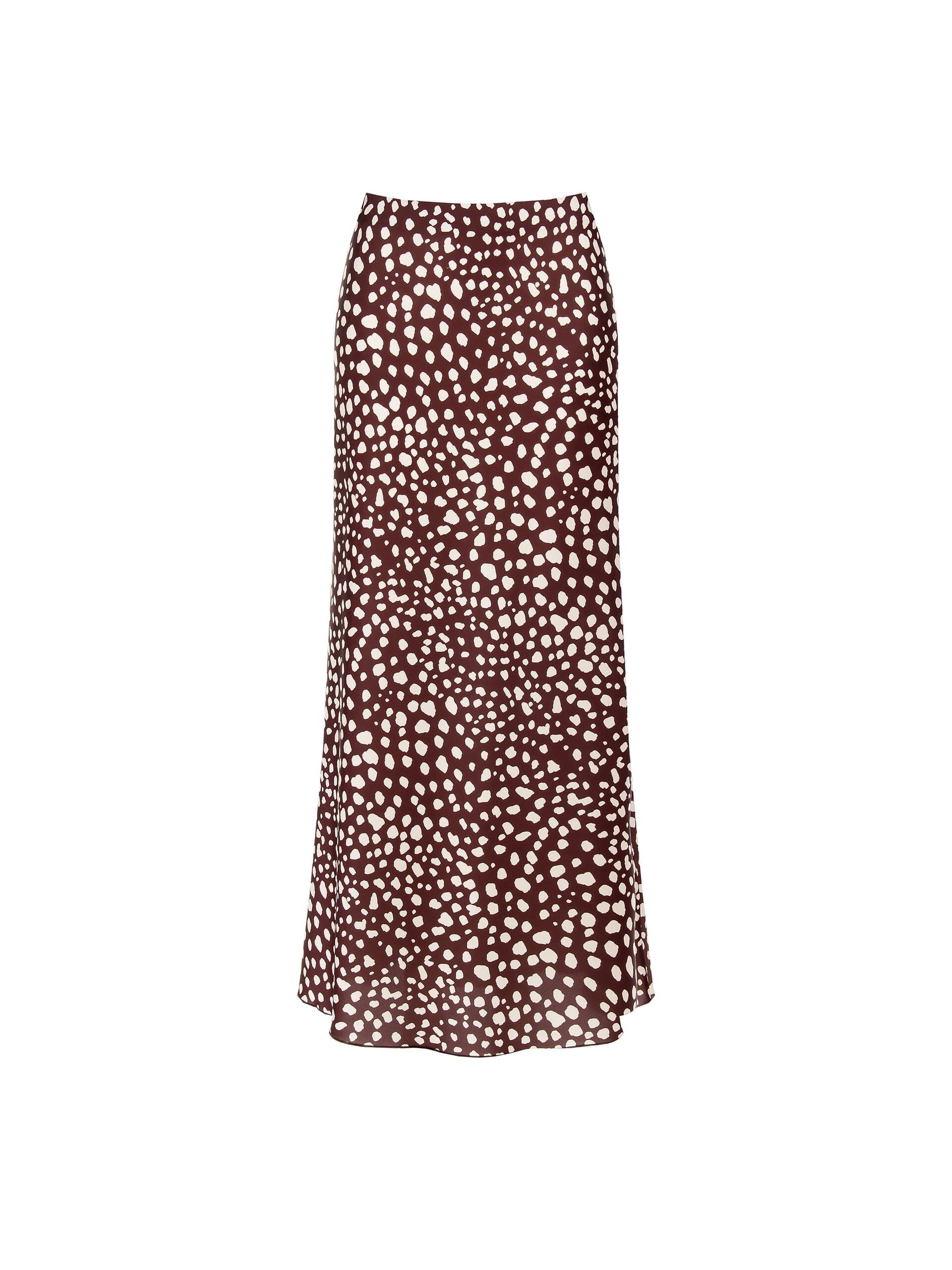 Long Satin Skirt With Side Zip Rinascimento