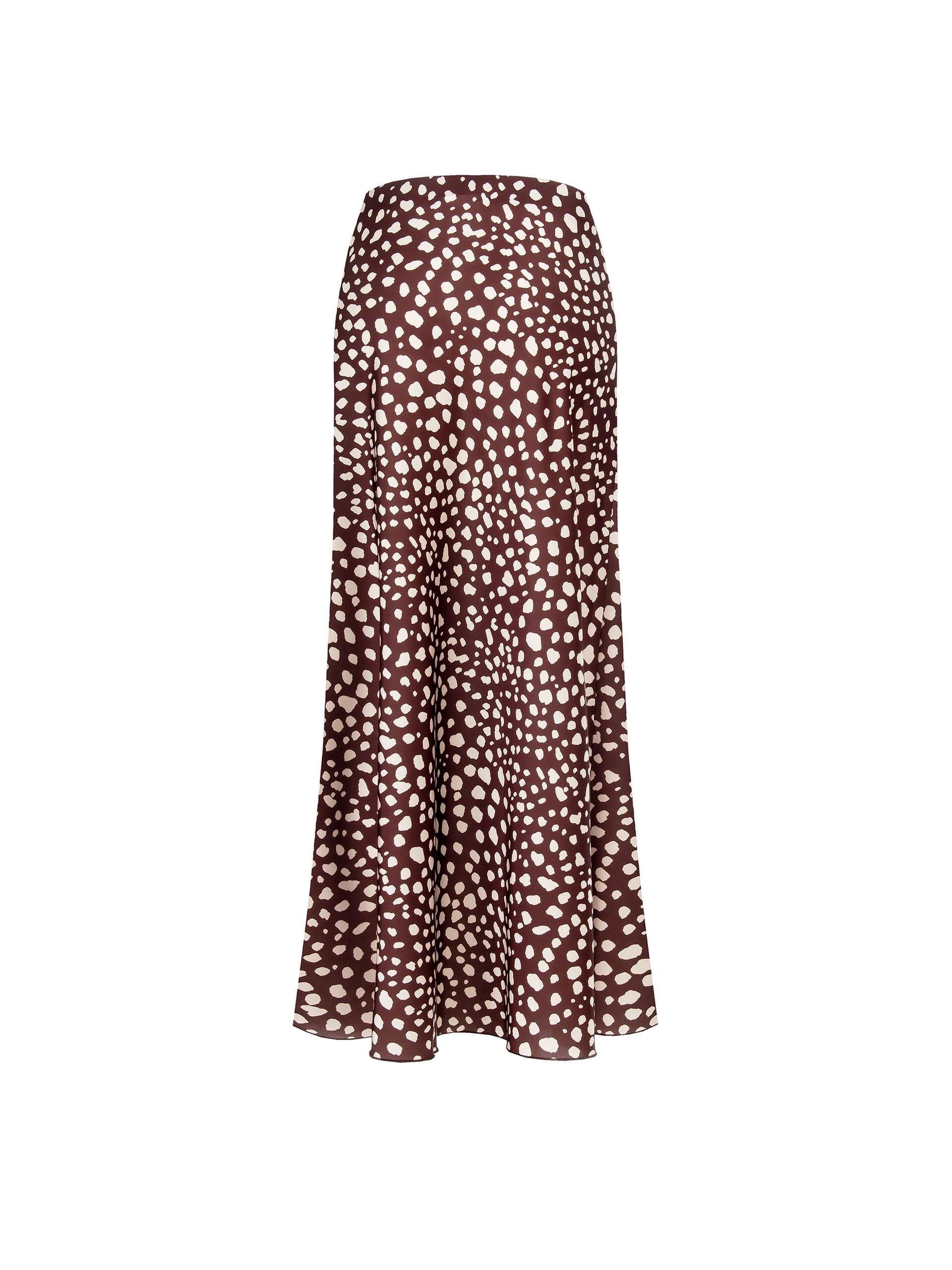 Long Satin Skirt With Side Zip Rinascimento