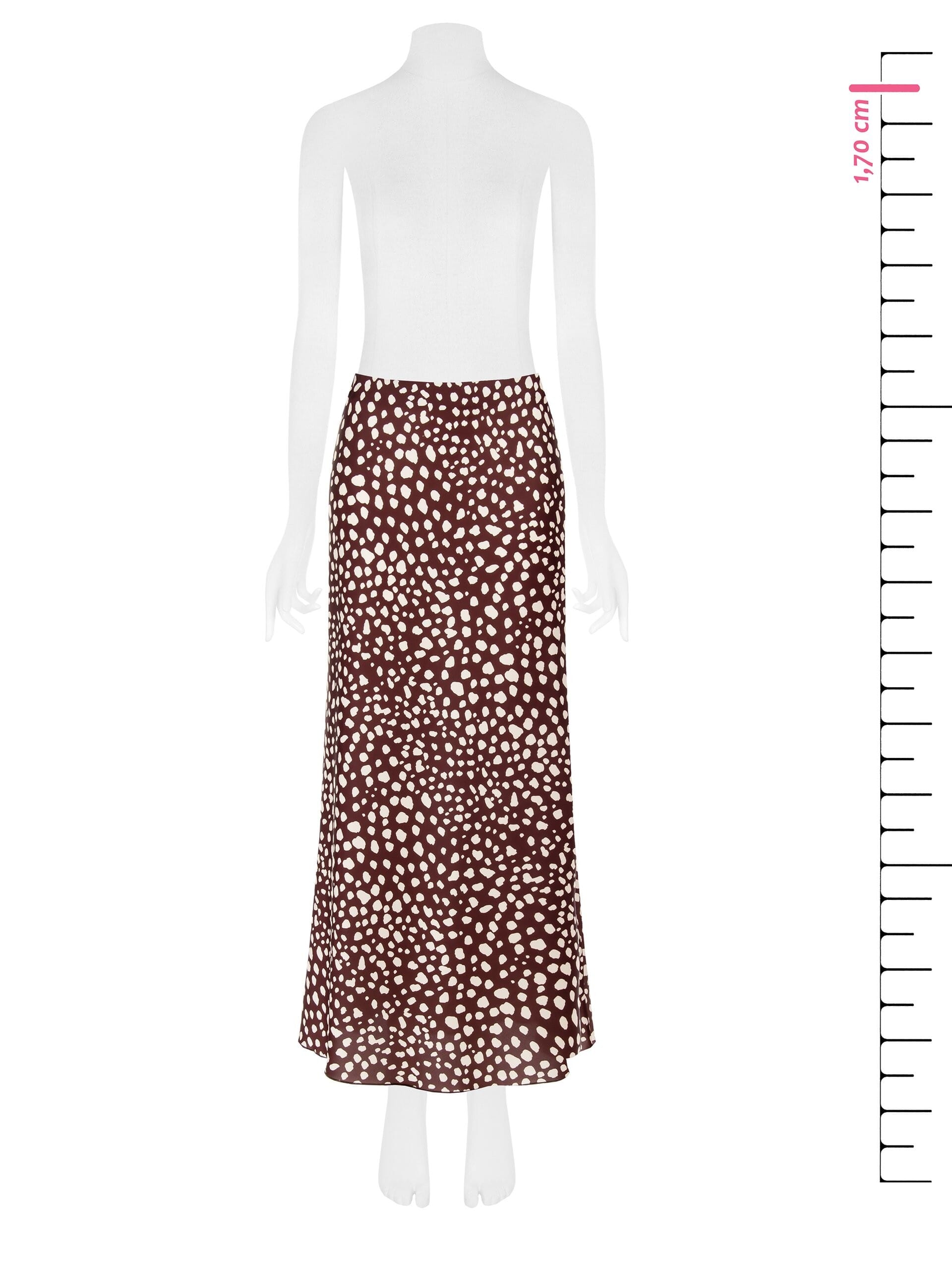 Long Satin Skirt With Side Zip Rinascimento