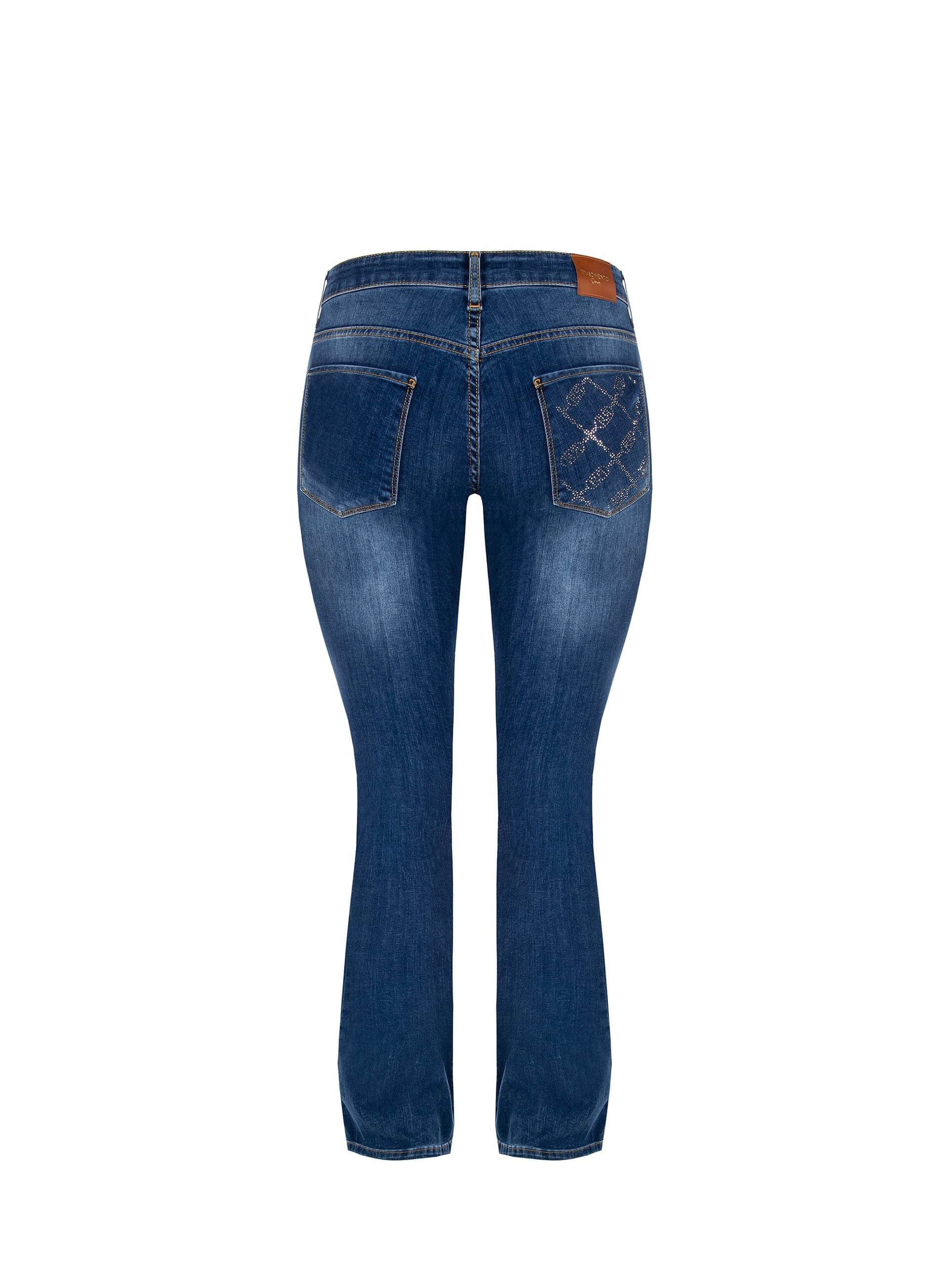 Rinascimento Curvy Medium Wash Flare Jeans