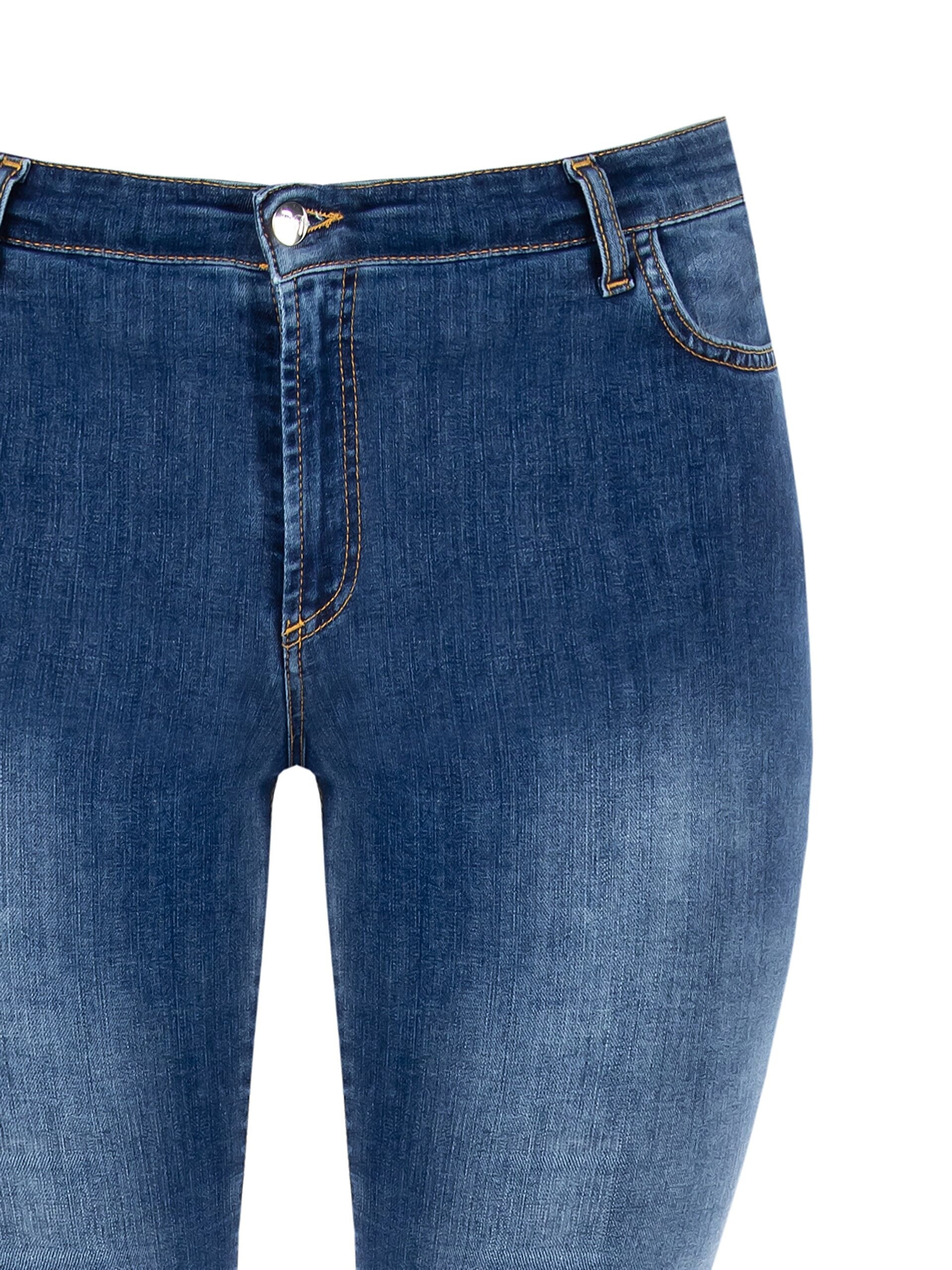 Rinascimento Curvy Medium Wash Flare Jeans