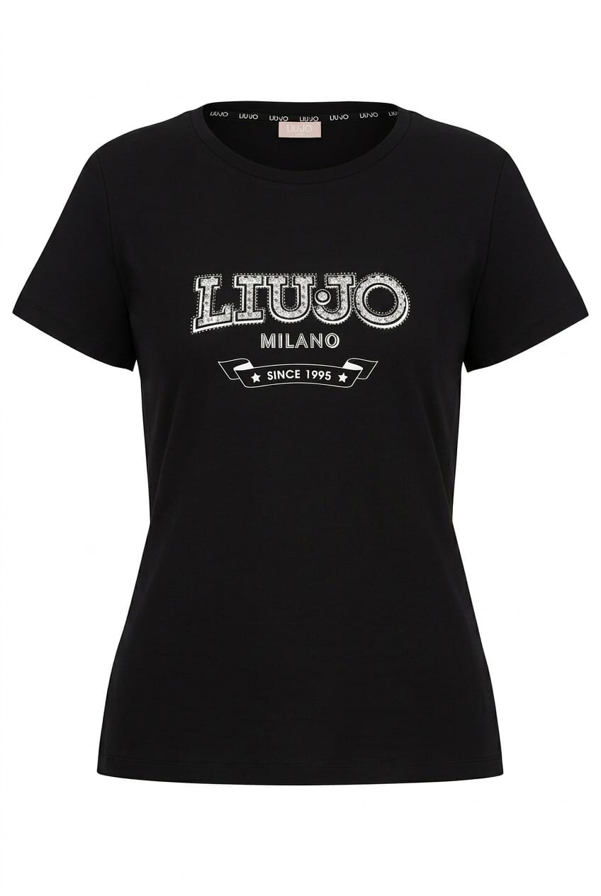 Liu Jo T-Shirt With Logo And Precious Stones