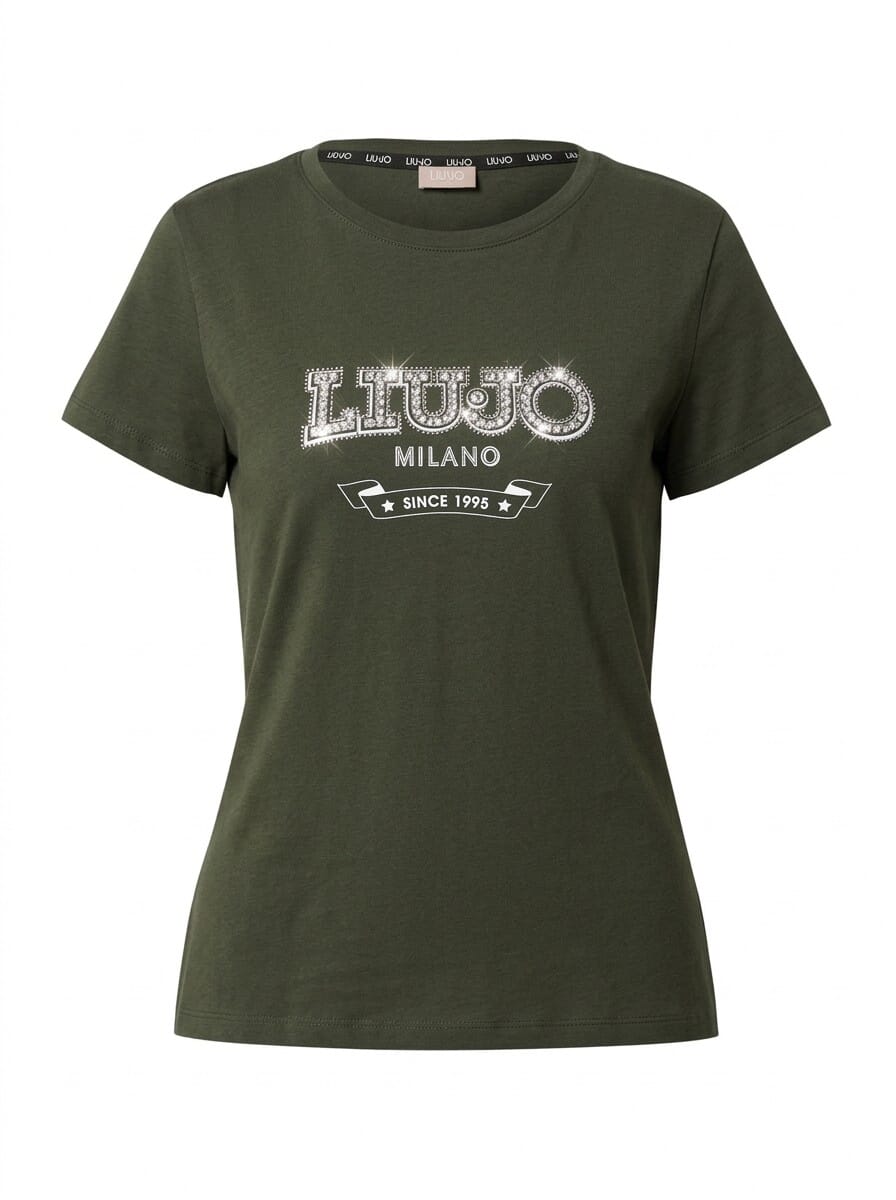 Liu Jo T-Shirt With Logo And Precious Stones