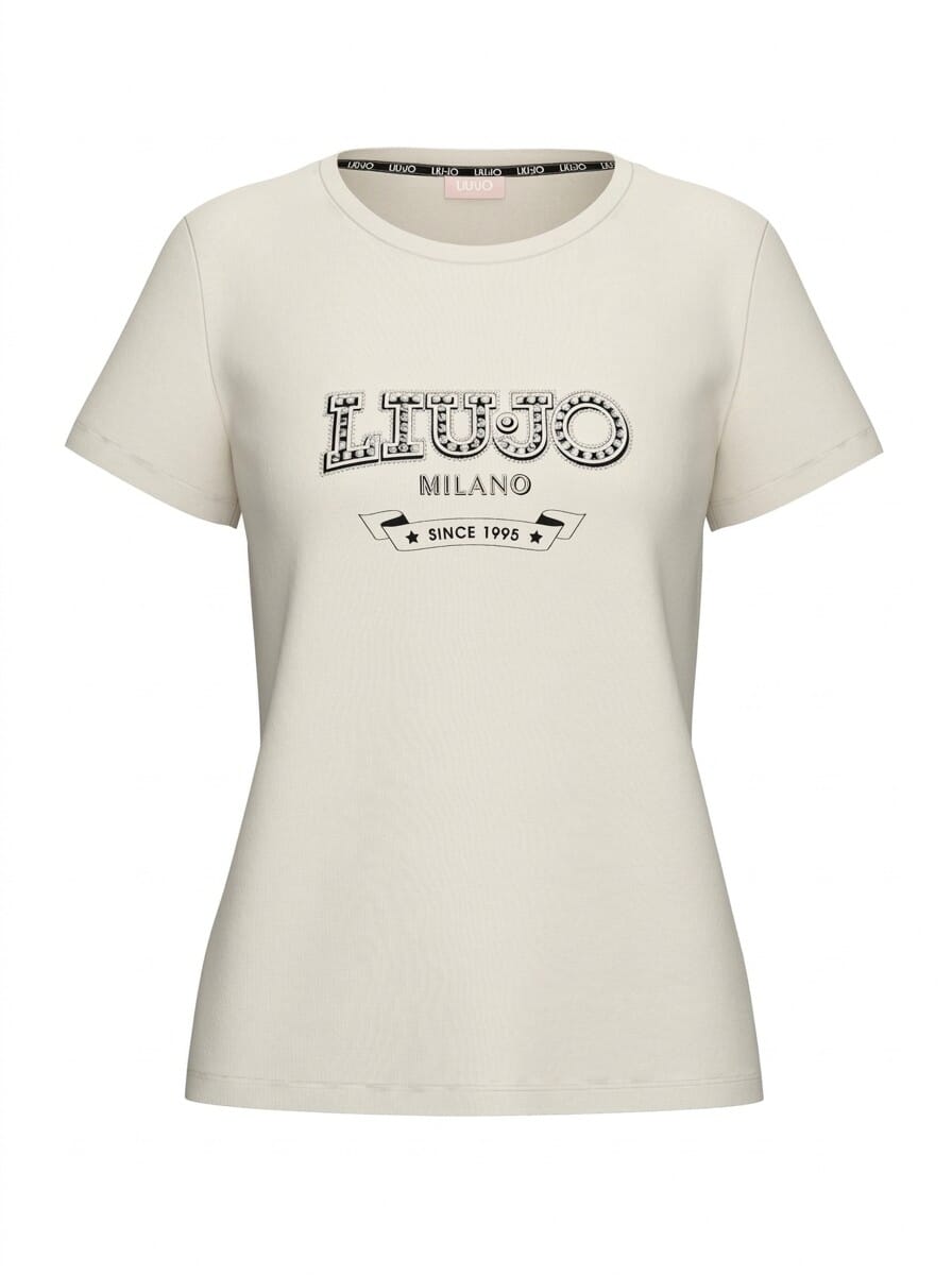 Liu Jo T-Shirt With Logo And Precious Stones