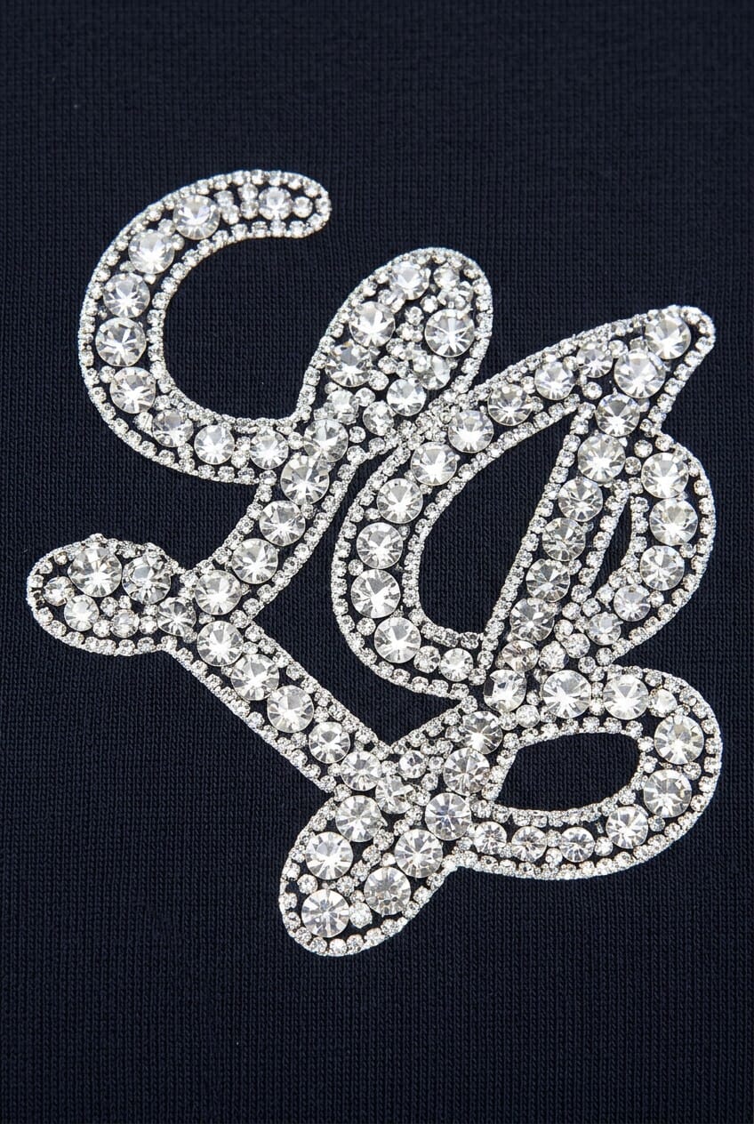 T-Shirt With Liu Jo Logo Letters With Precious Stones