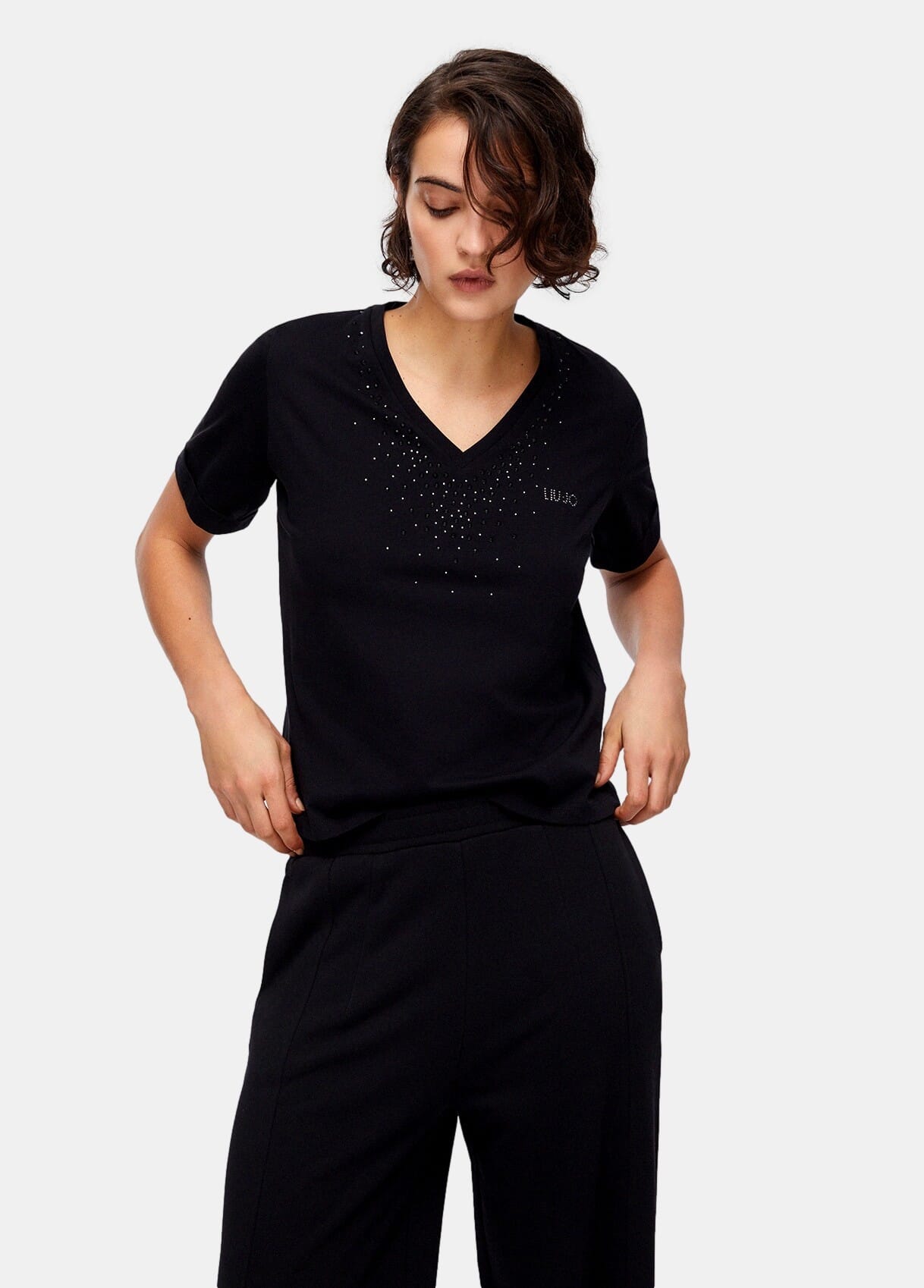 Liu Jo T-Shirt With Rhinestones