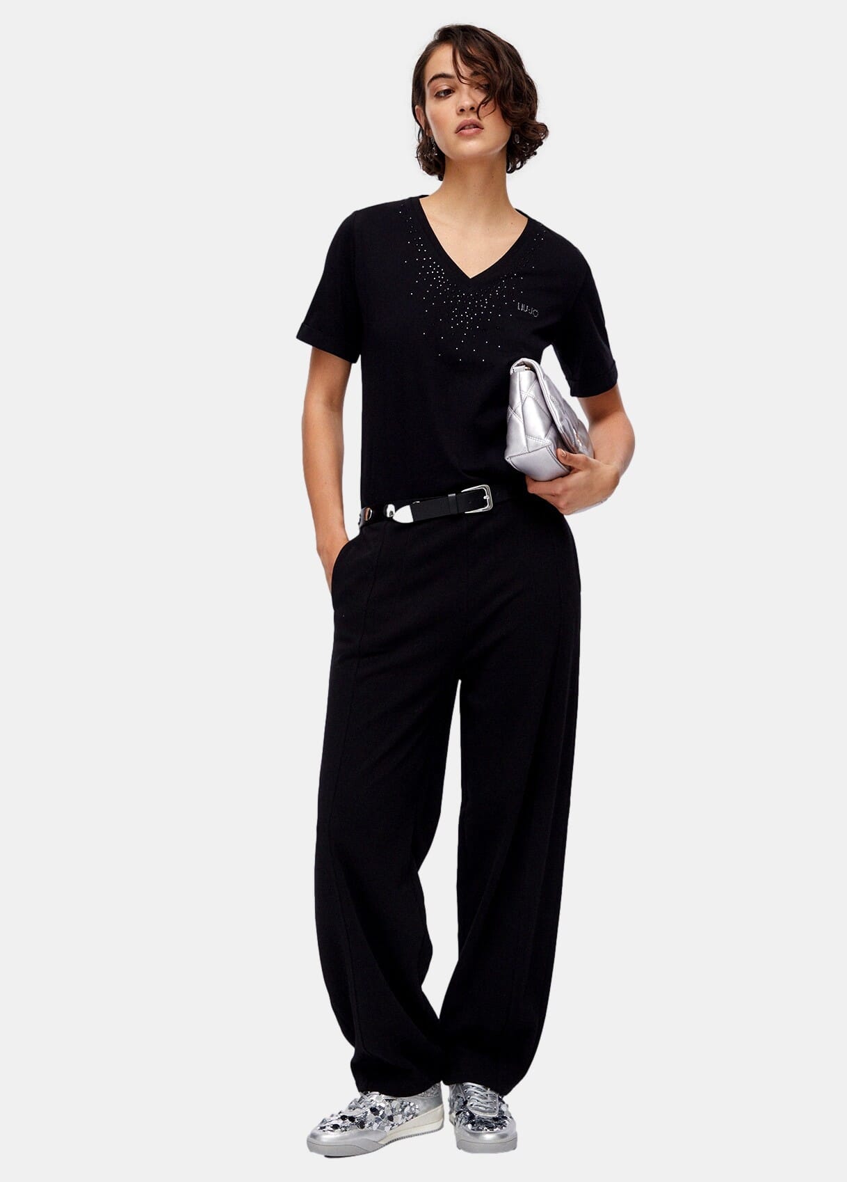 Liu Jo T-Shirt With Rhinestones