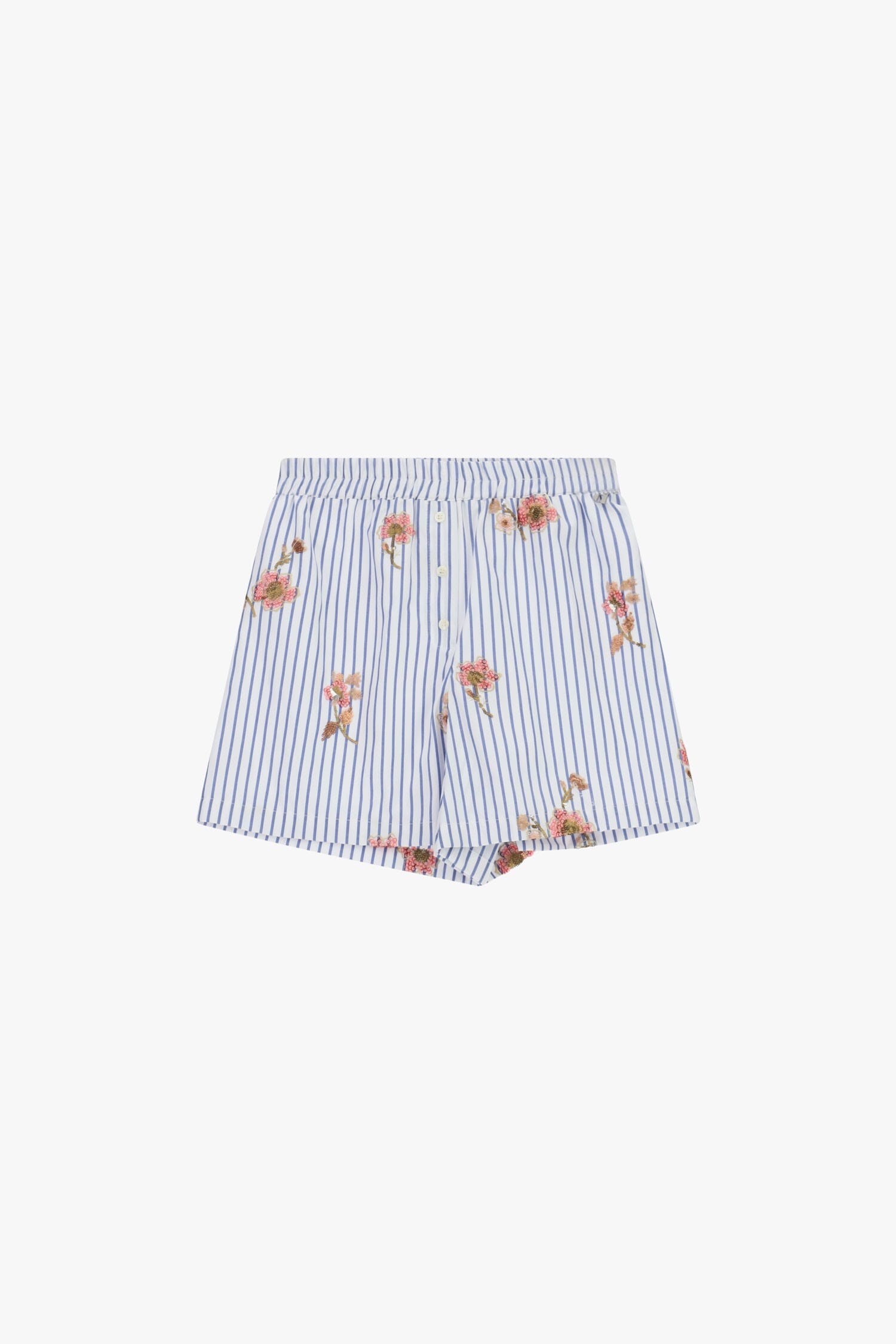 Dixie Floral Print Striped Regular-Fit Shorts