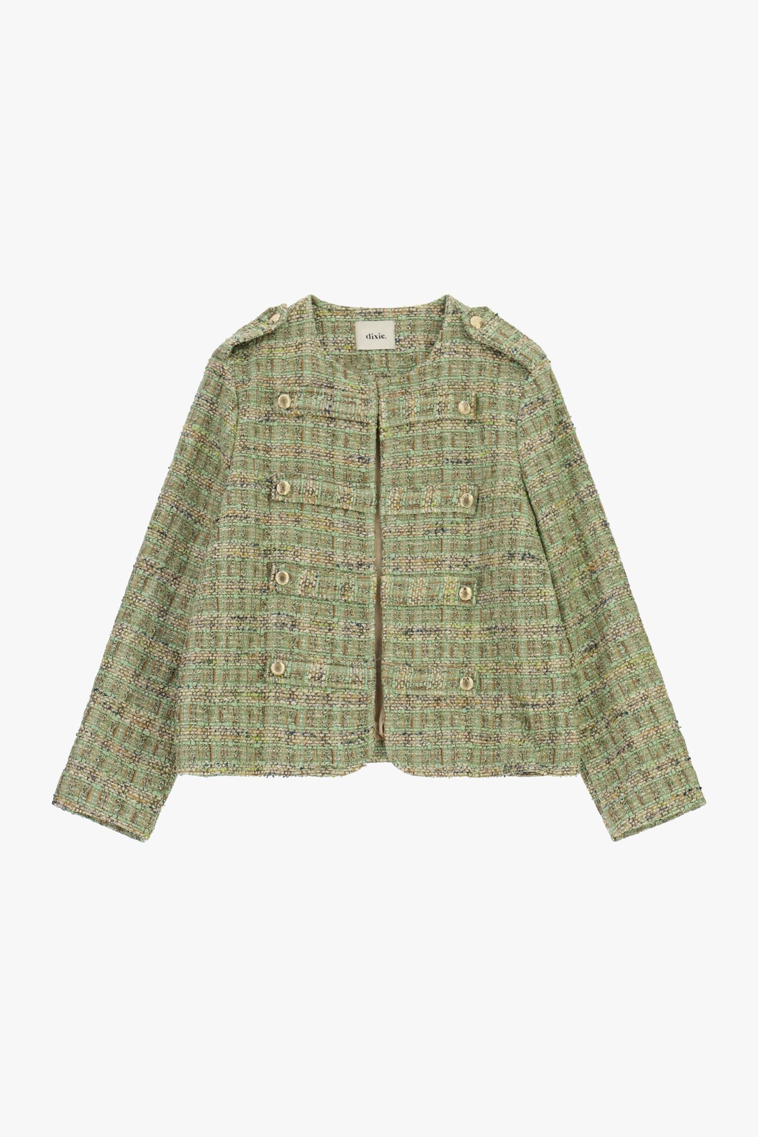 Giacca Camicia Con Bottoni Decorativi E Spalle Strutturate Dixie