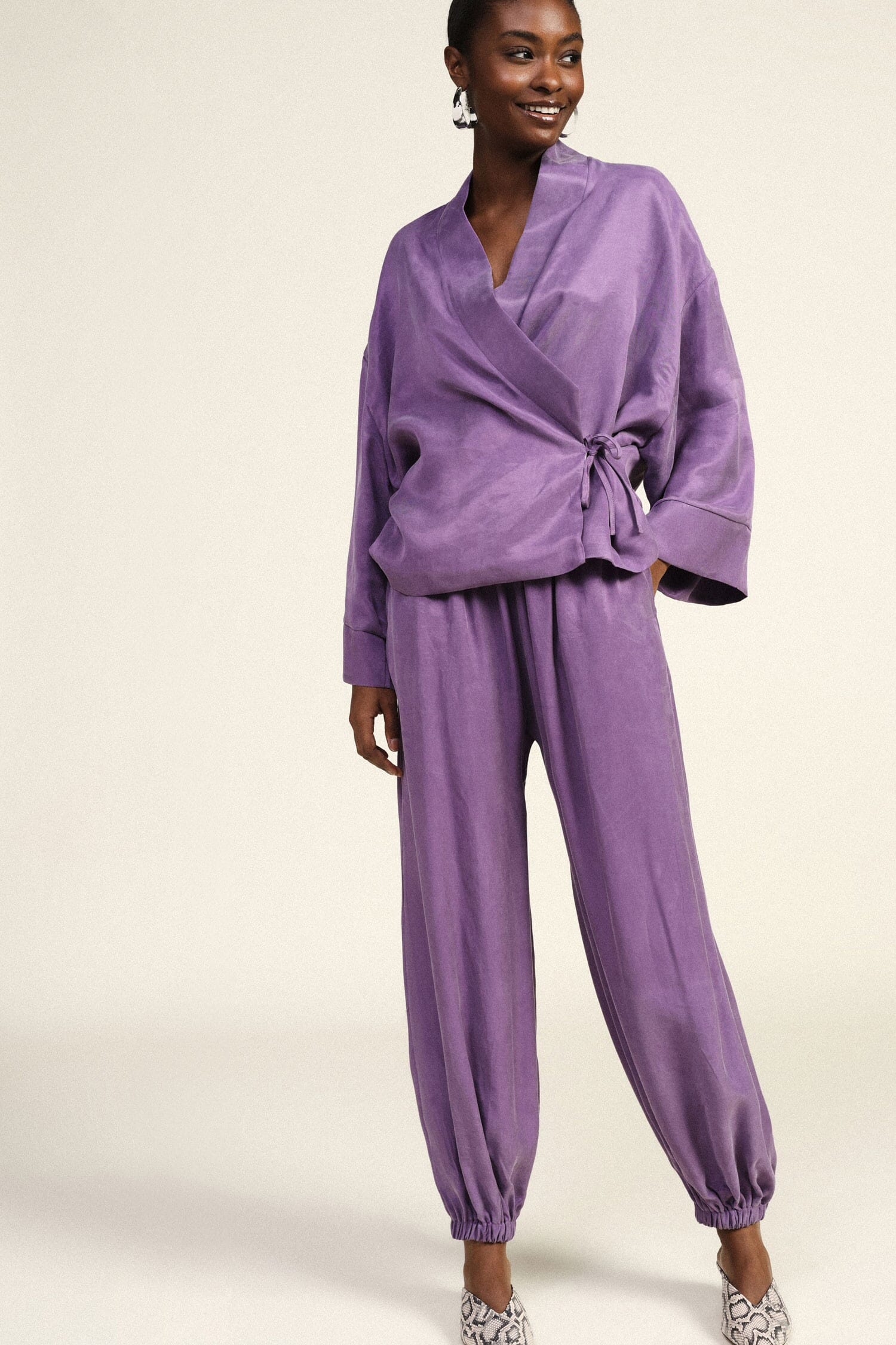 Pantaloni Jogging Ampi Con Polsini Elastici Dixie