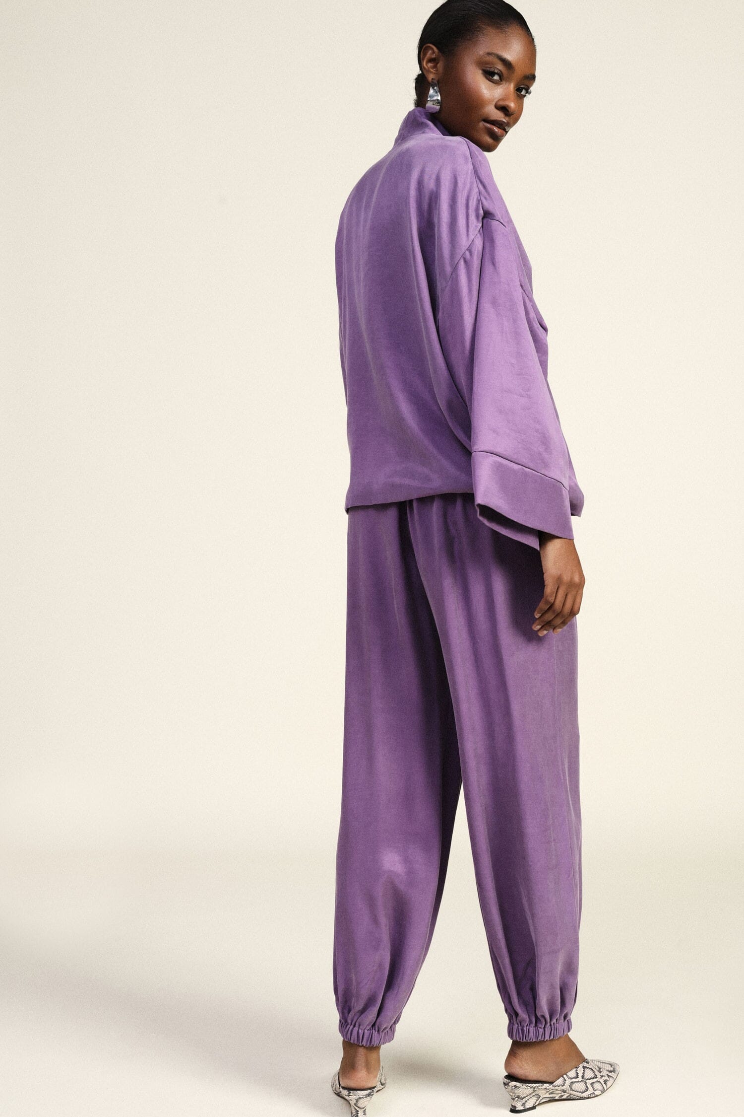 Pantaloni Jogging Ampi Con Polsini Elastici Dixie