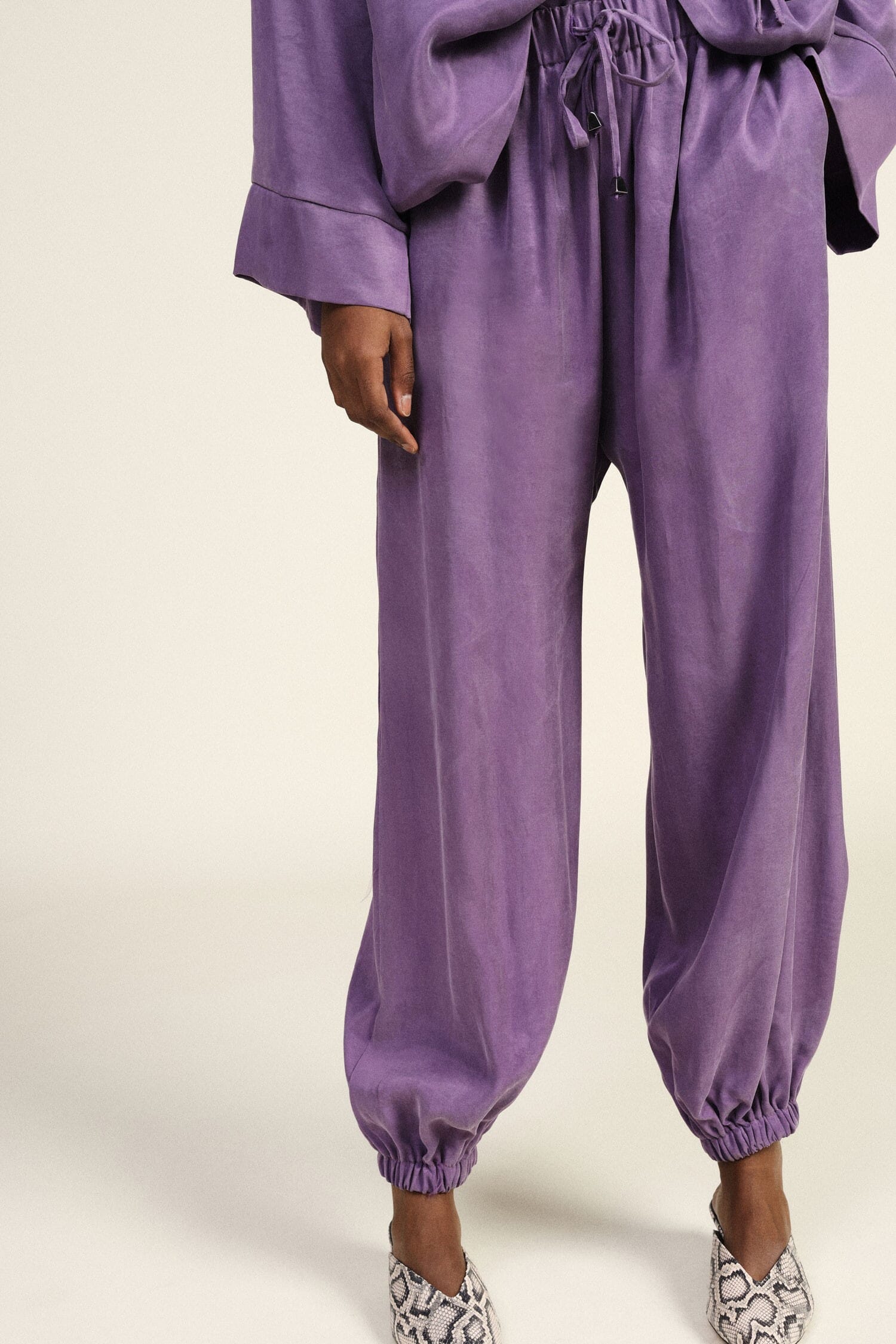 Pantaloni Jogging Ampi Con Polsini Elastici Dixie