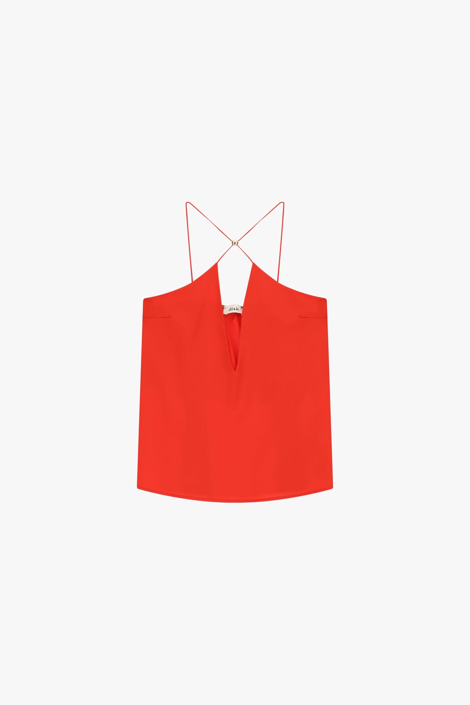 Top court à encolure profonde et fines bretelles Dixie