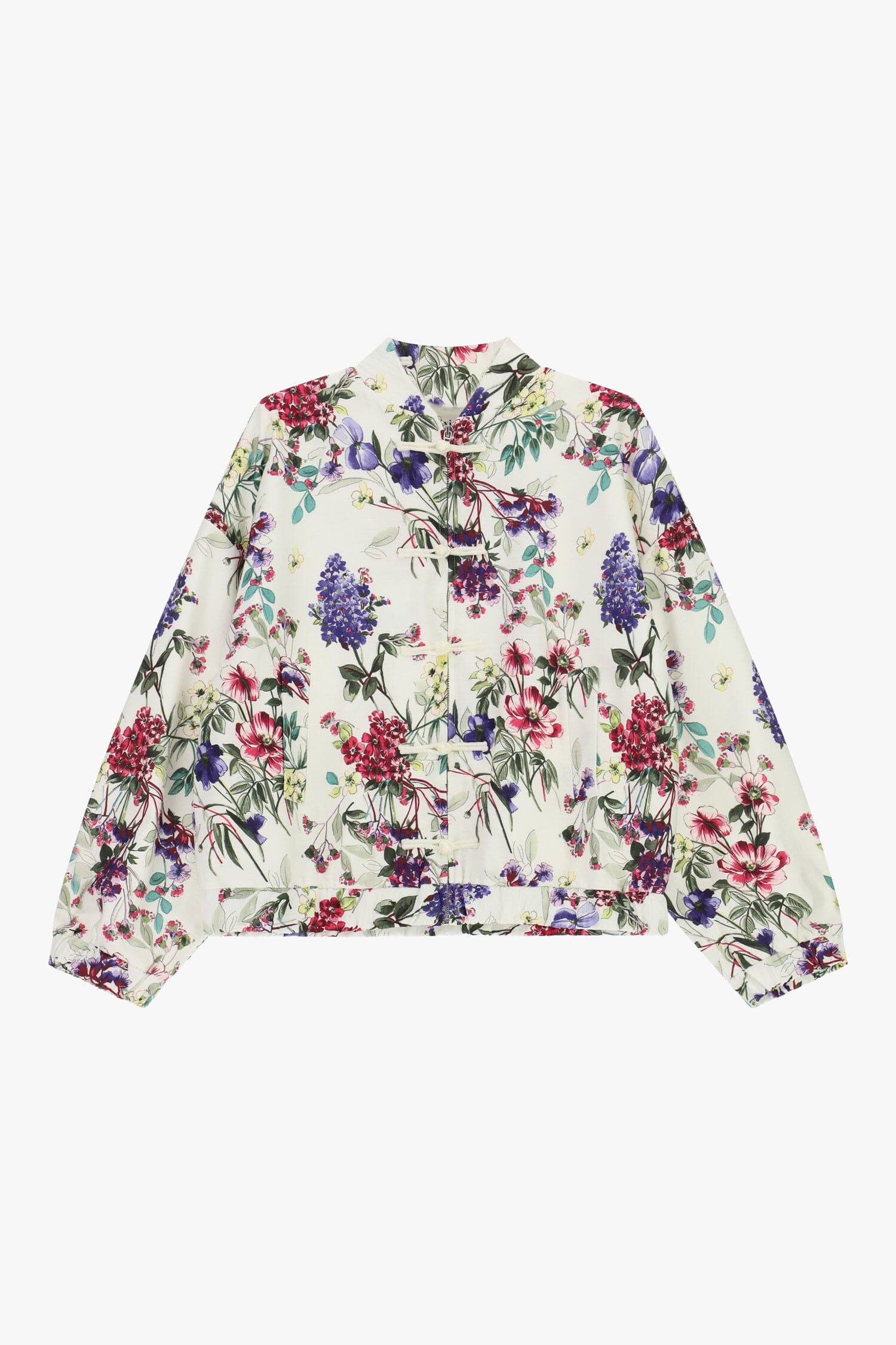 Giacca Camicia Stampa Floreale Con Tasche Dixie