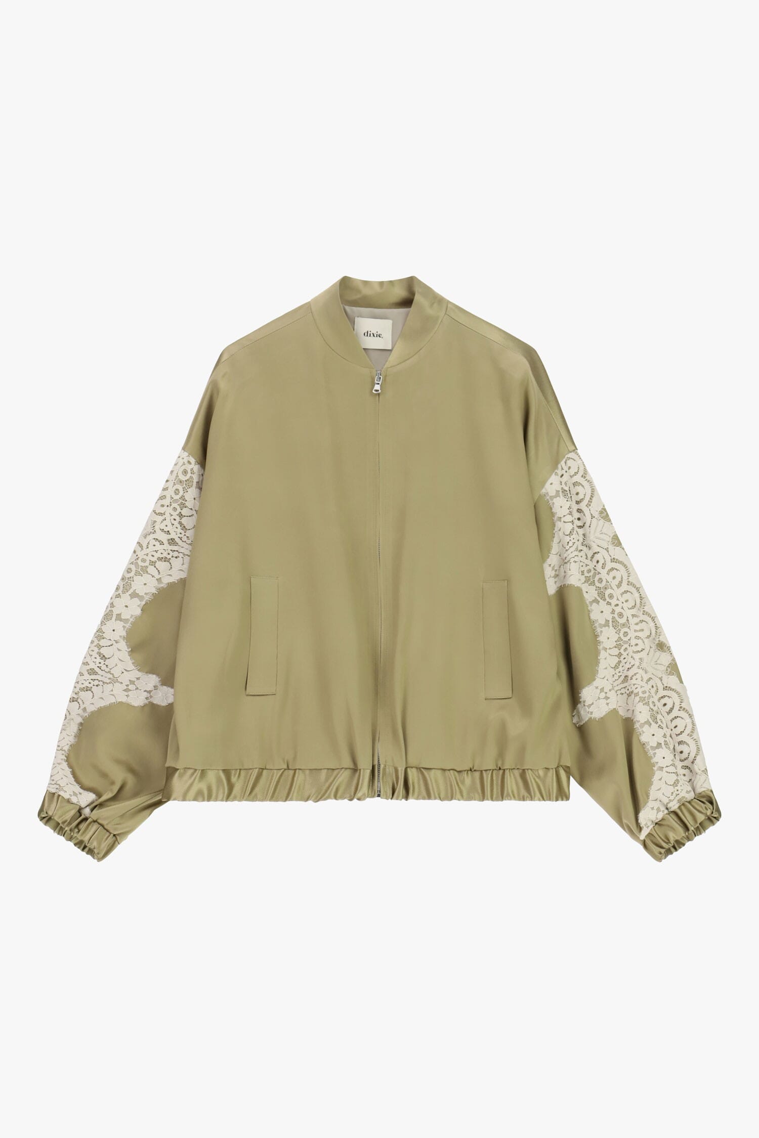 Bomber Con Maniche In Pizzo E Zip Centrale Dixie