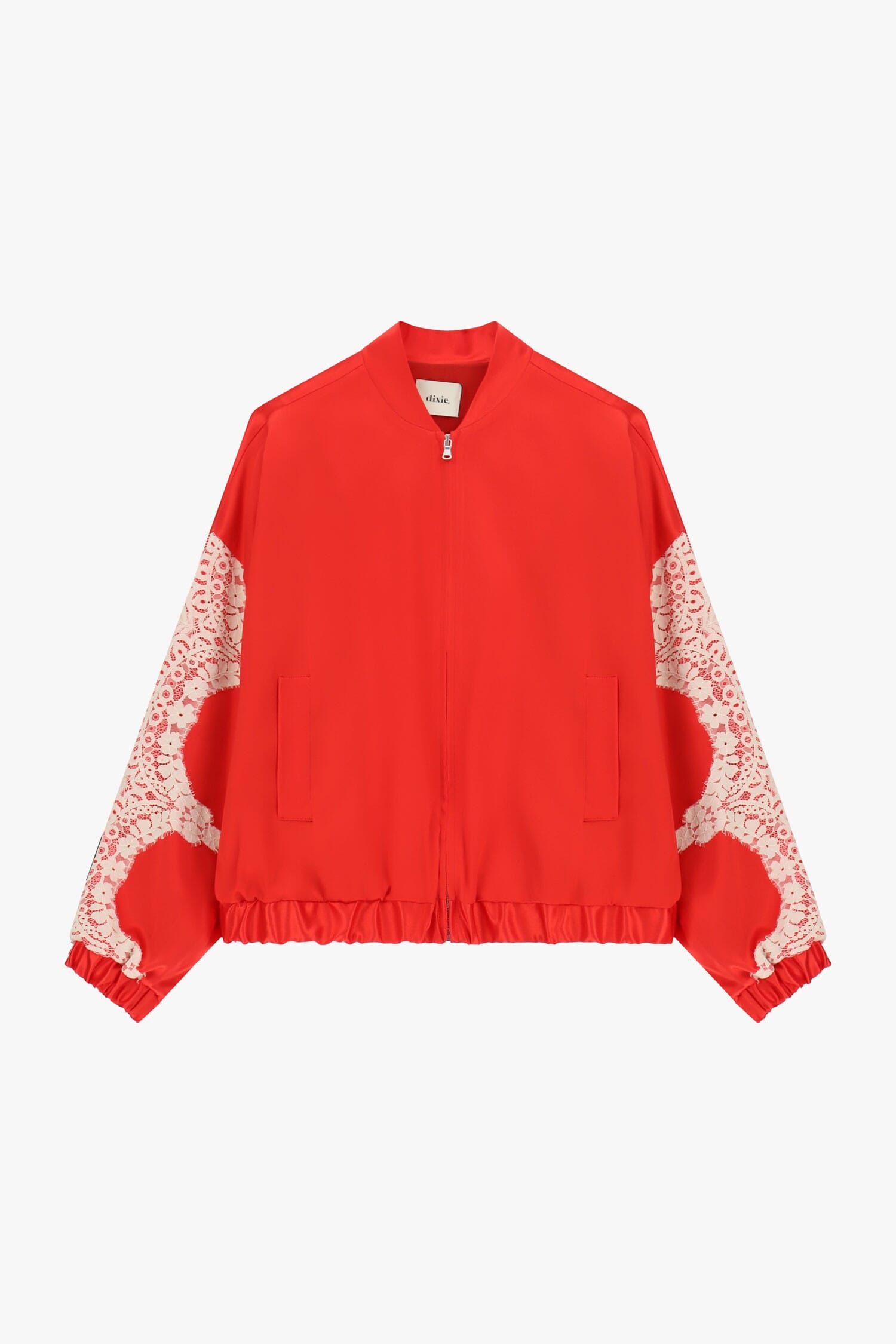 Bomber Con Maniche In Pizzo E Zip Centrale Dixie