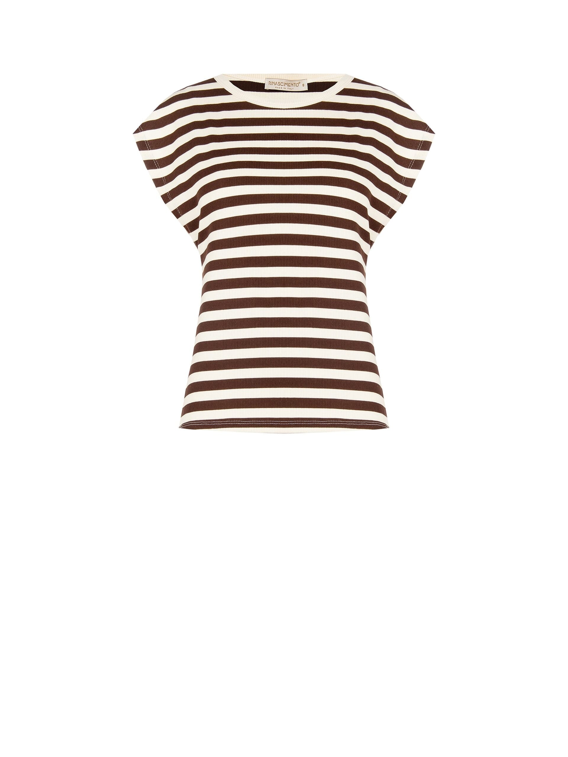 Rinascimento Striped Corduroy Cotton T-Shirt